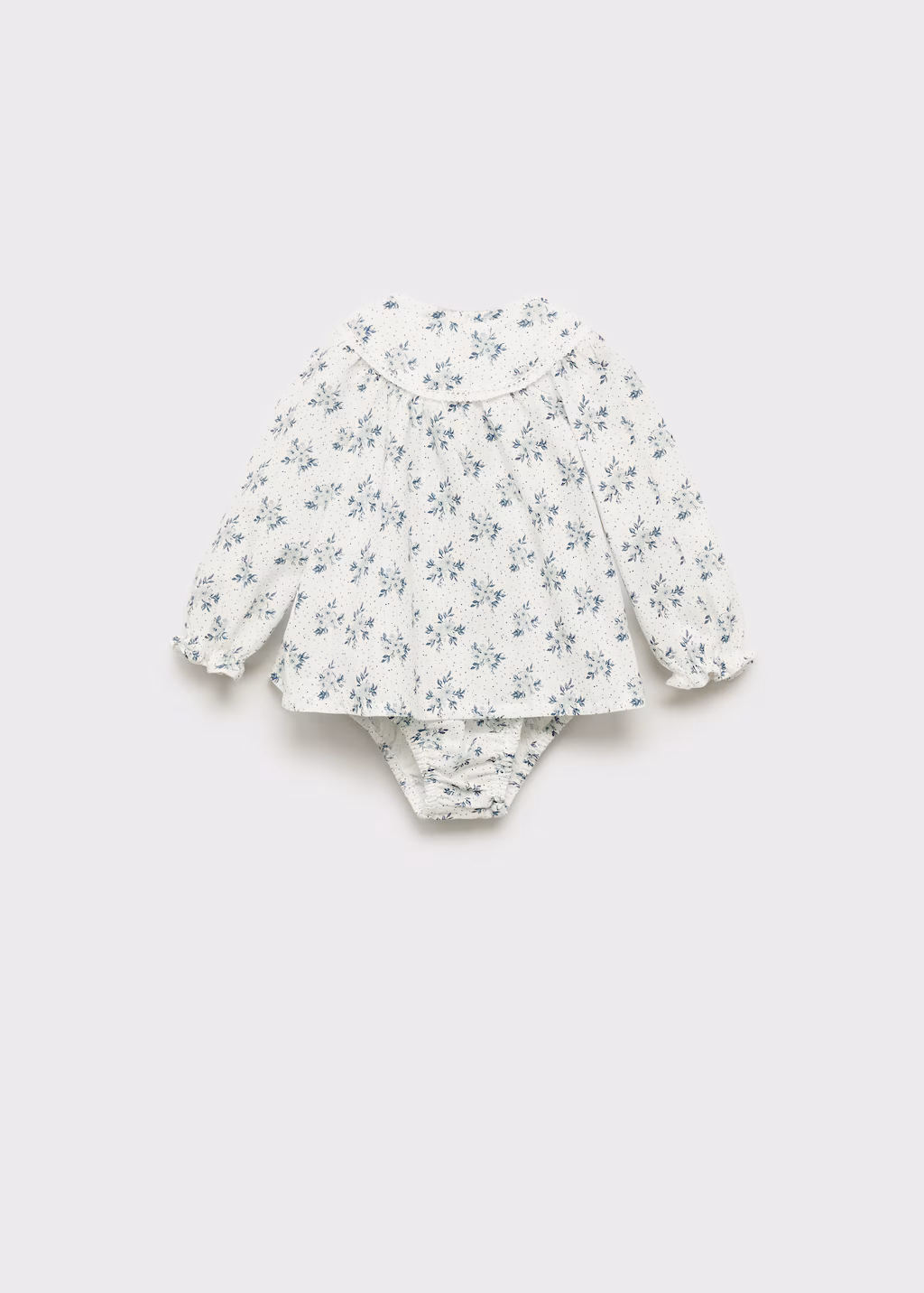 Cotton dress and nappy cover - Off White