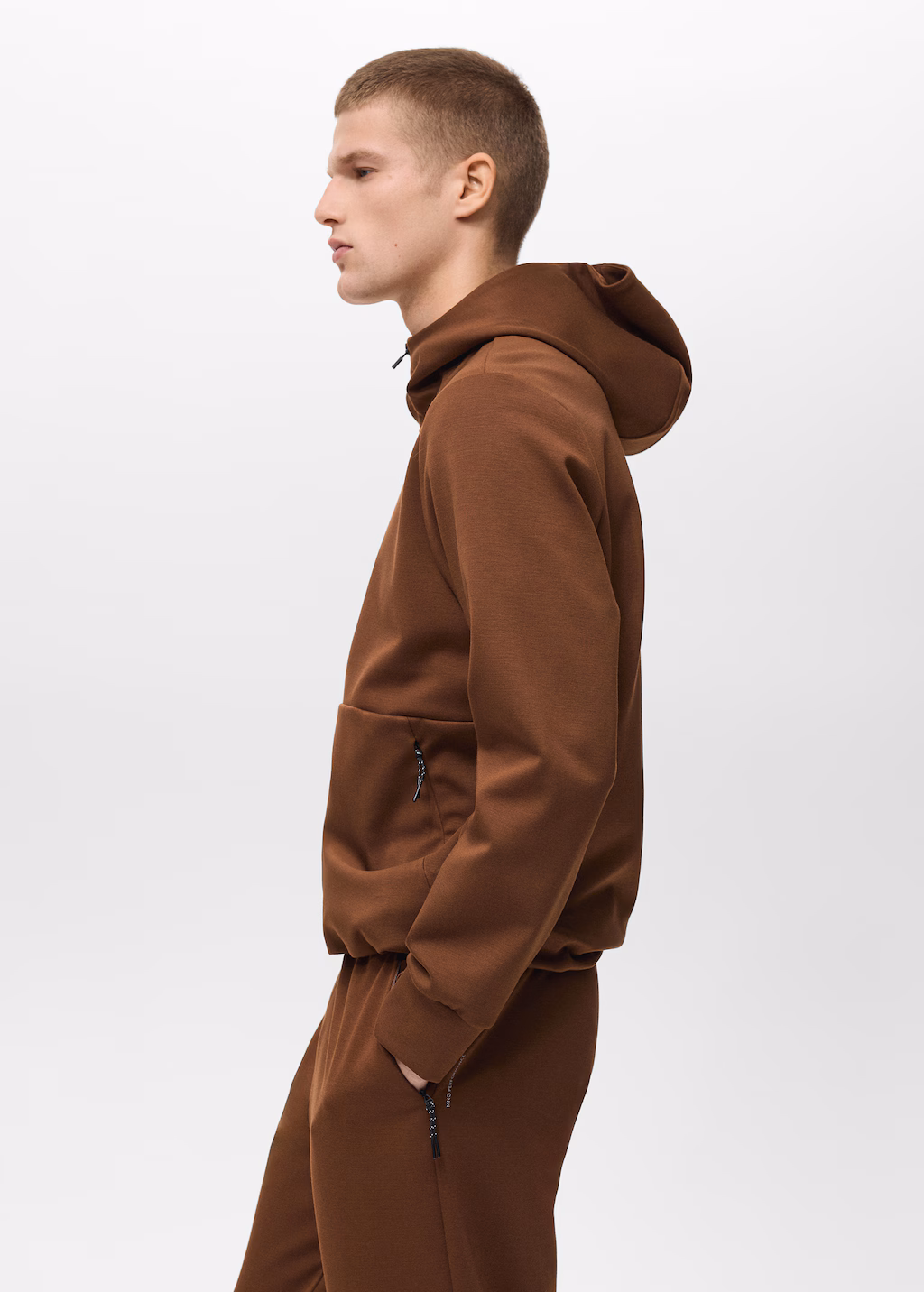 COOLMAX® hooded sweatshirt - Burnt Orange