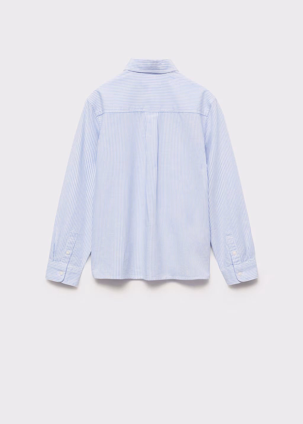100% cotton Oxford striped shirt - Sky Blue