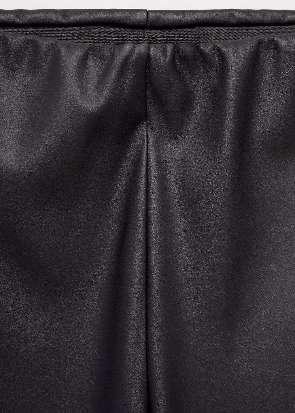 Leather-effect leggings - Black