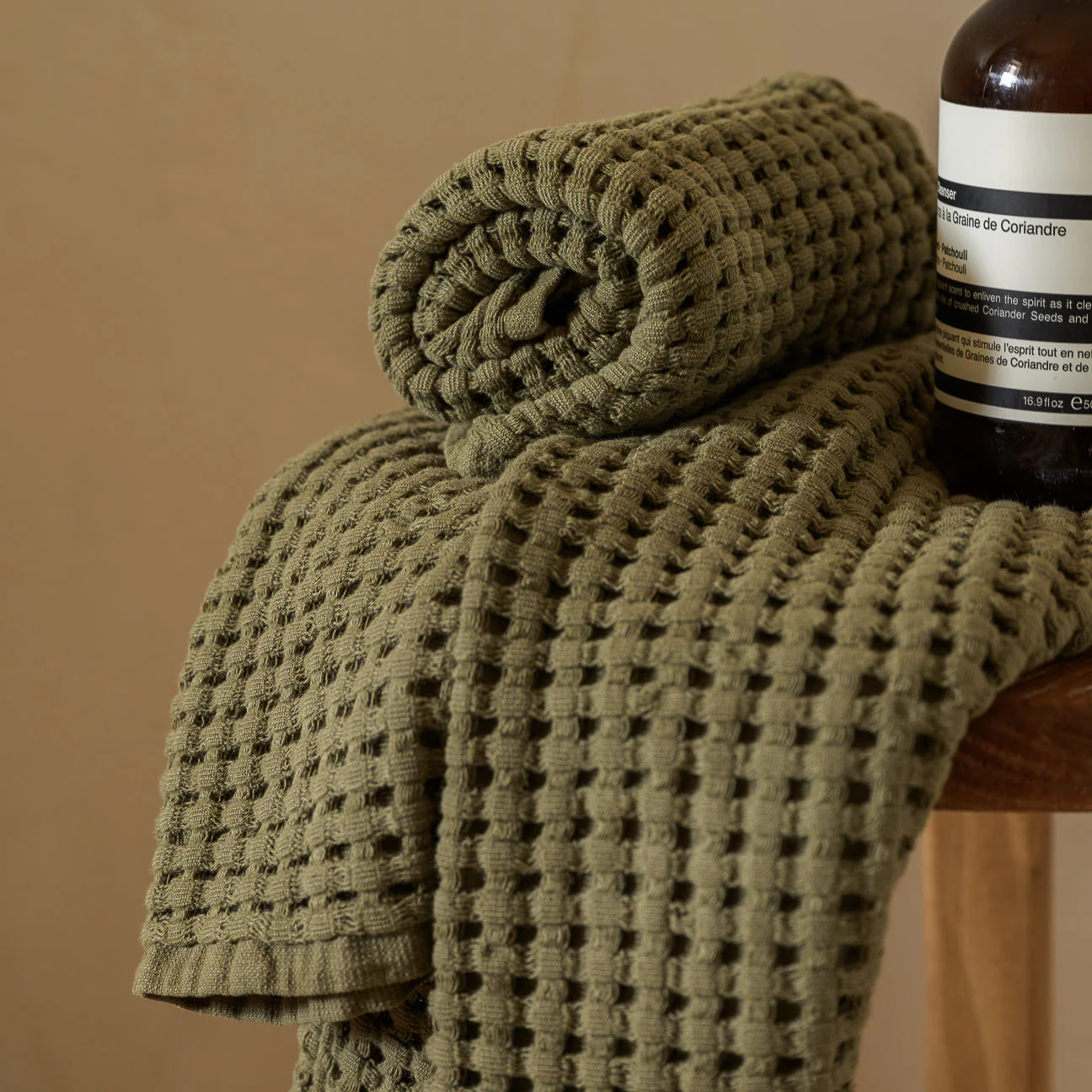 Waffelpiqué Stonewashed Set 2-Teilig