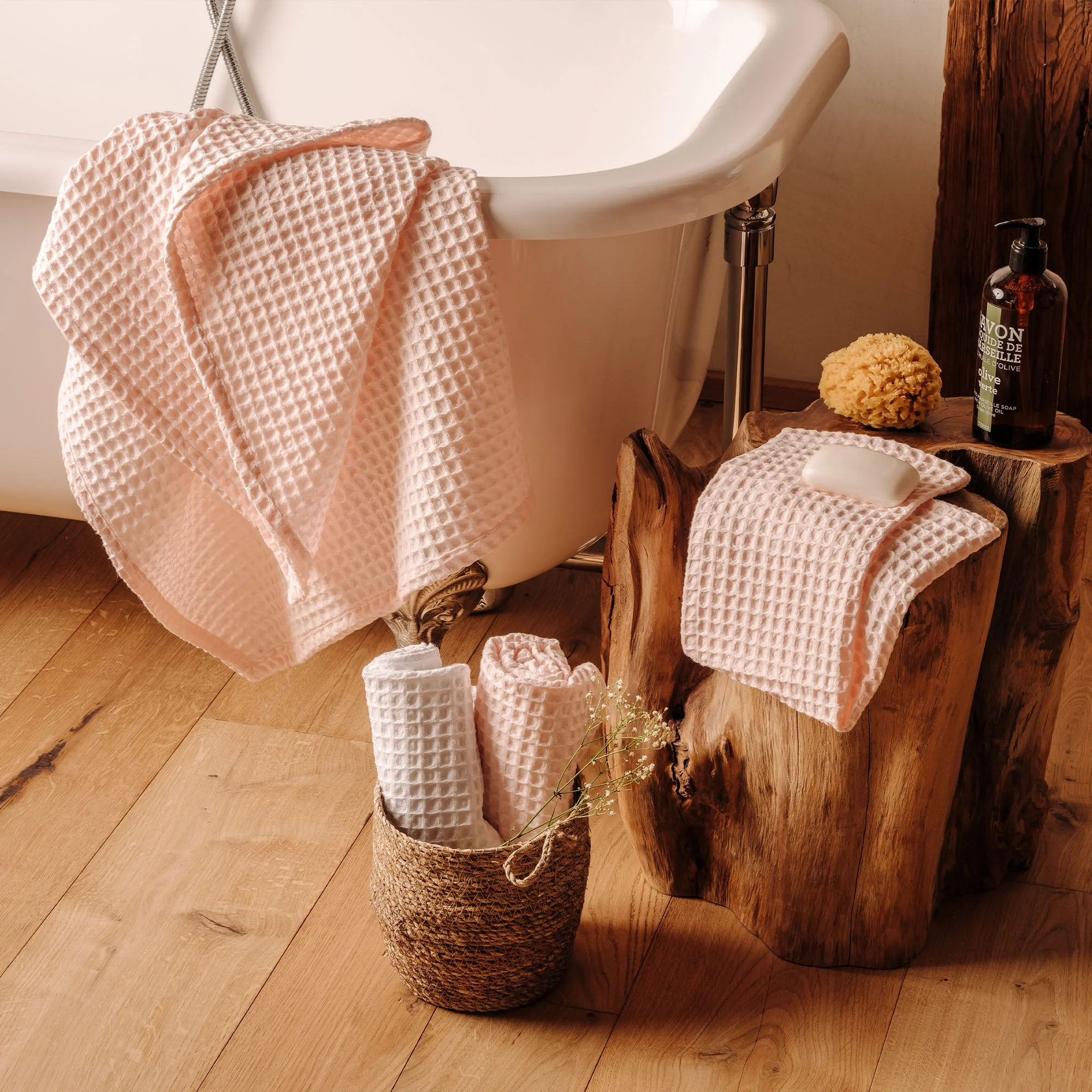 Waffelpiqué Set 4-Teilig