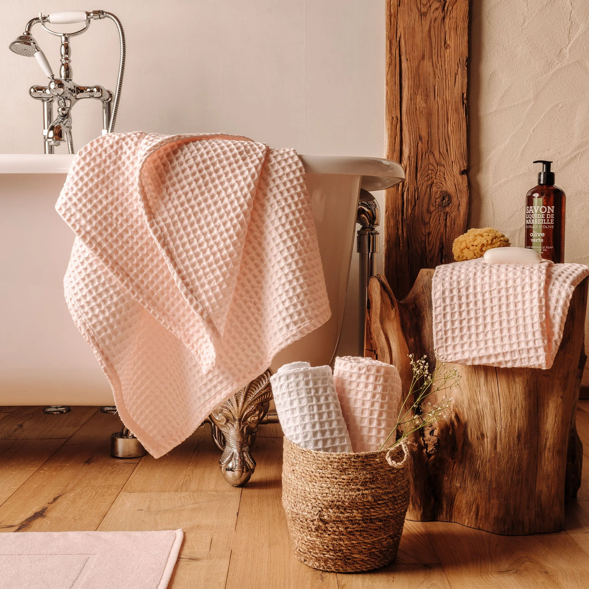 Waffelpiqué Set 4-Teilig