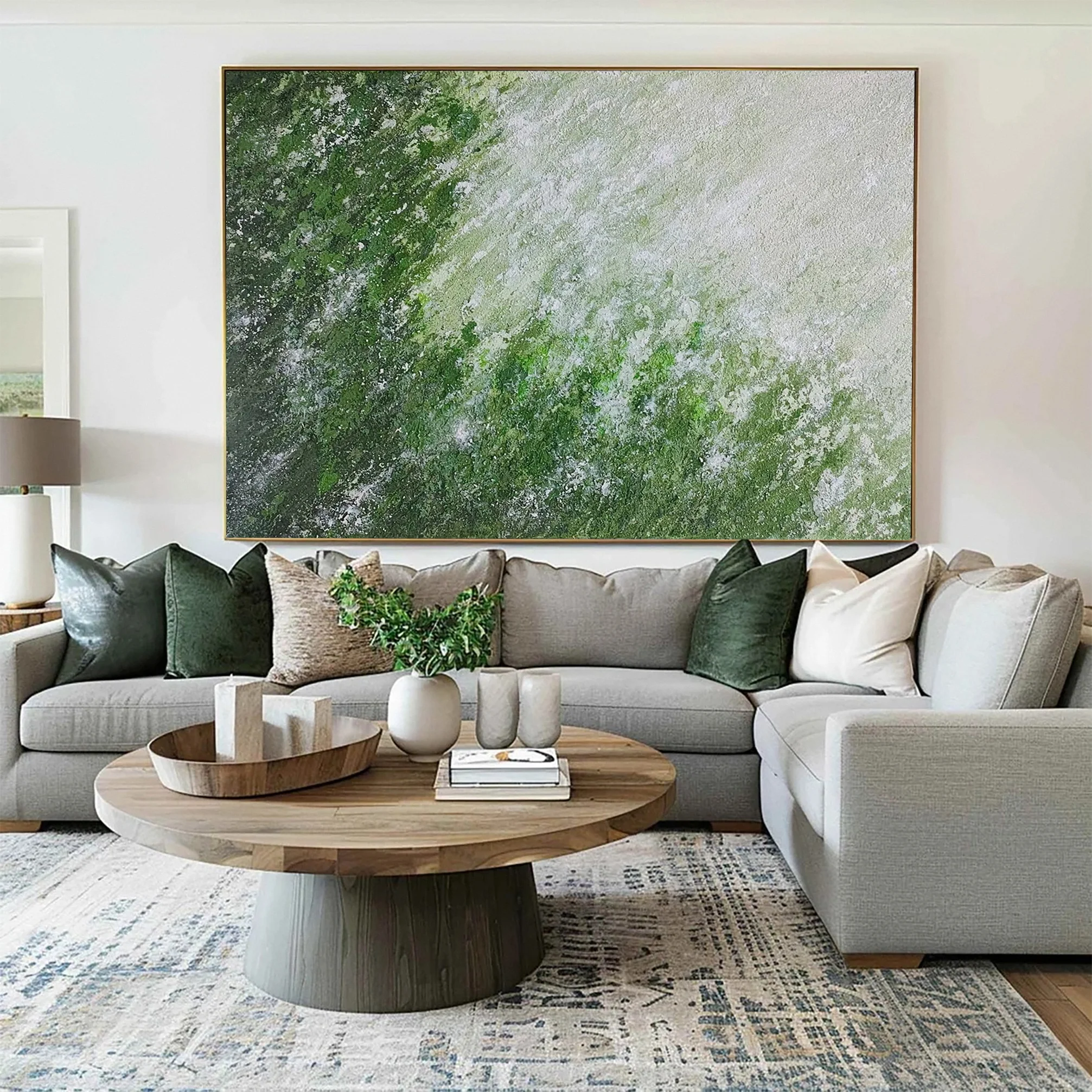 Modern Abstract Art with Tactile Surface and Soft Color Shift #BGA 354