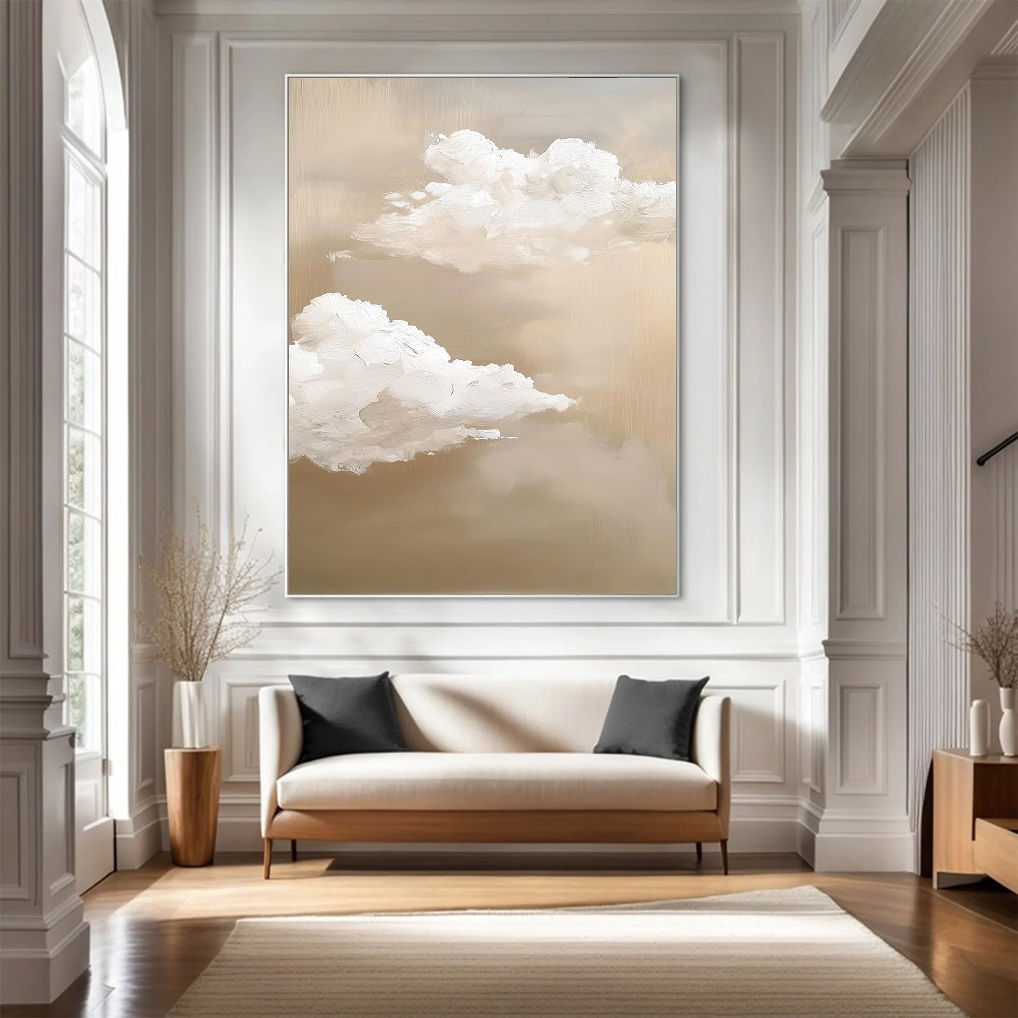 Large Abstract Textured Sky Art | MuroArt #WG 118
