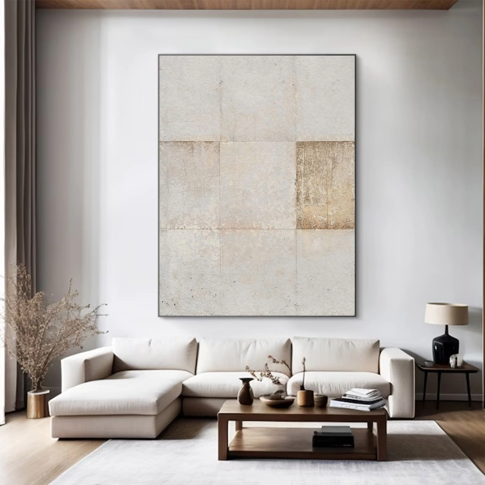 Contemporary Large Square Grid Art | MuroArt #WG 110
