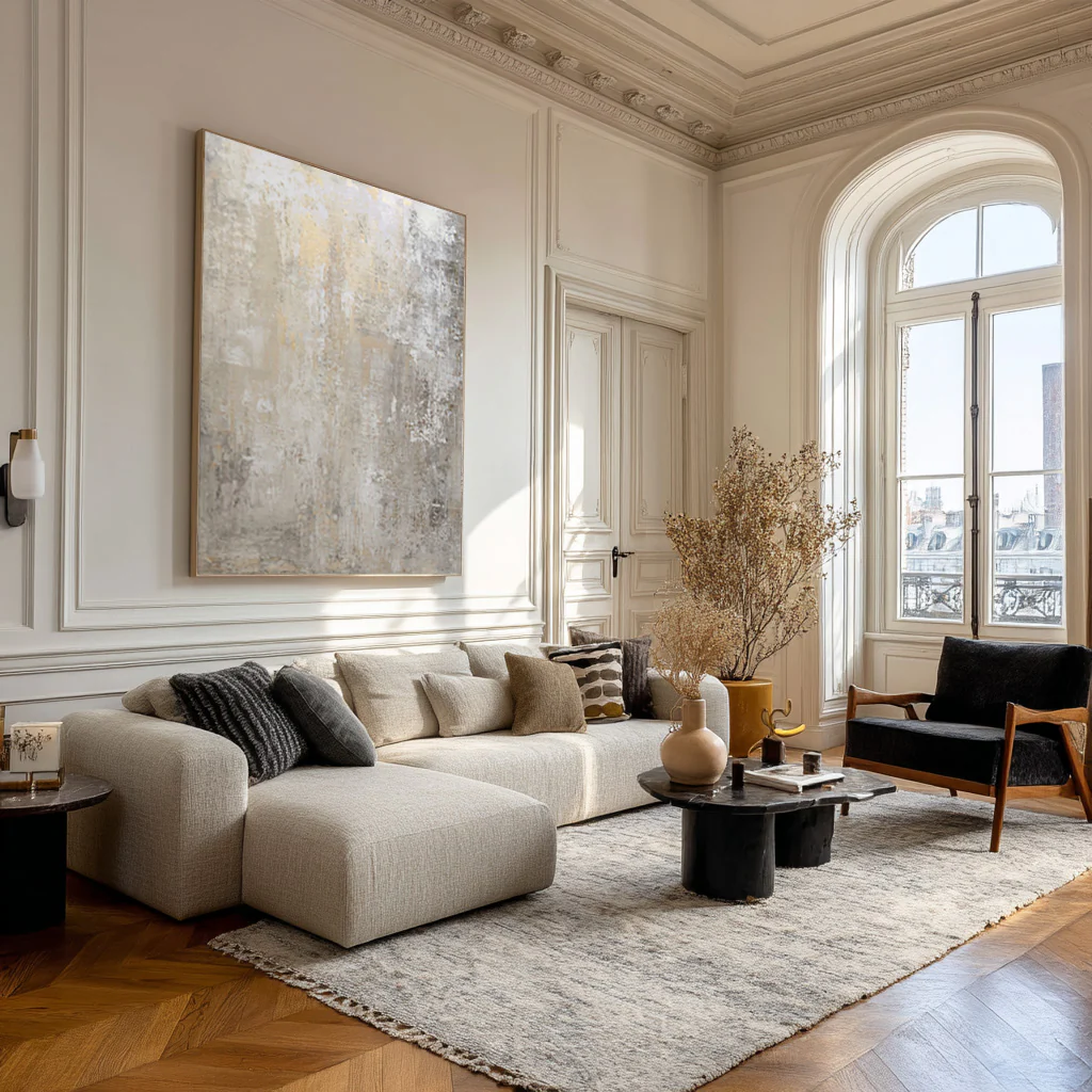 Contemporary Abstract Painting for Hallway Focal Point #WG 003