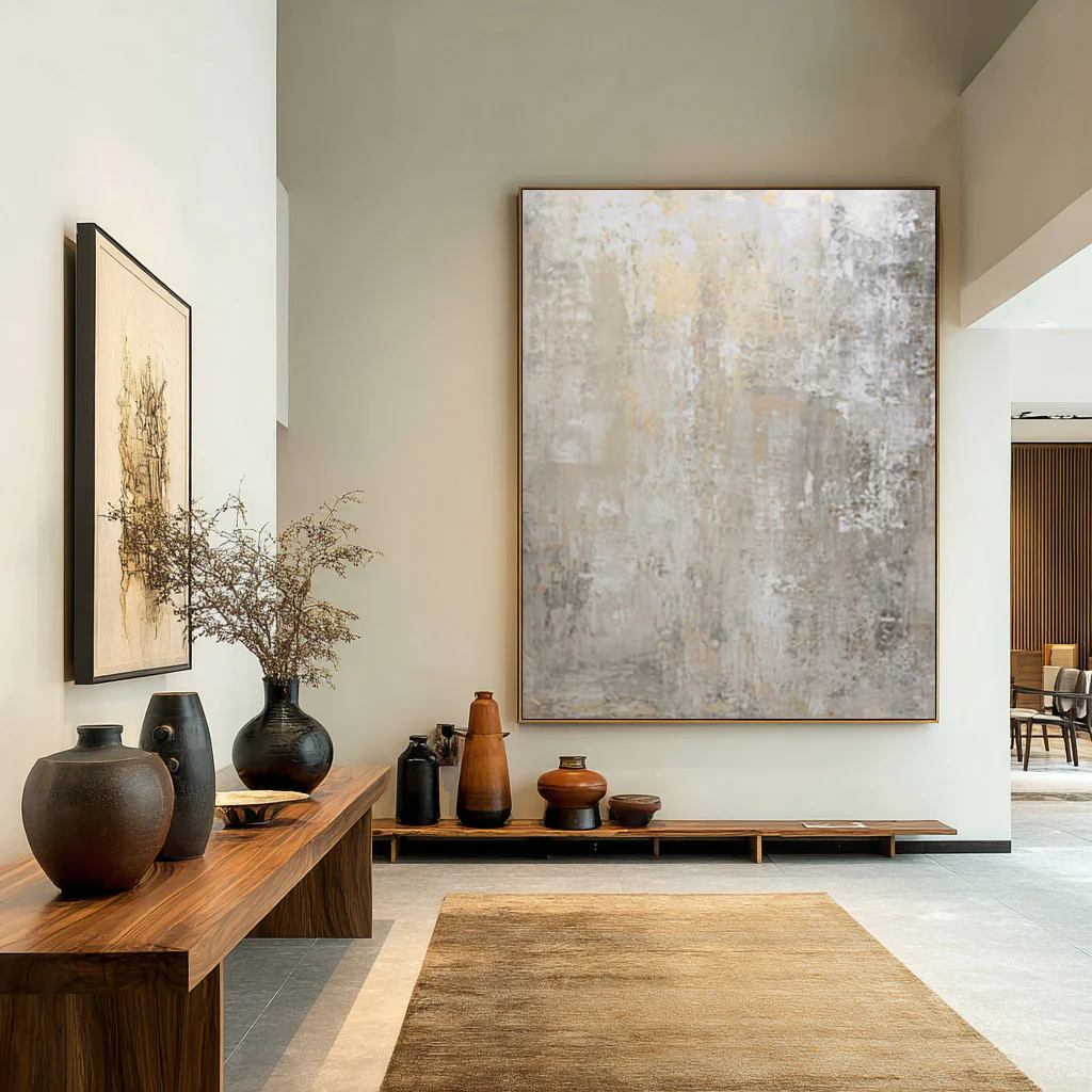 Contemporary Abstract Painting for Hallway Focal Point #WG 003