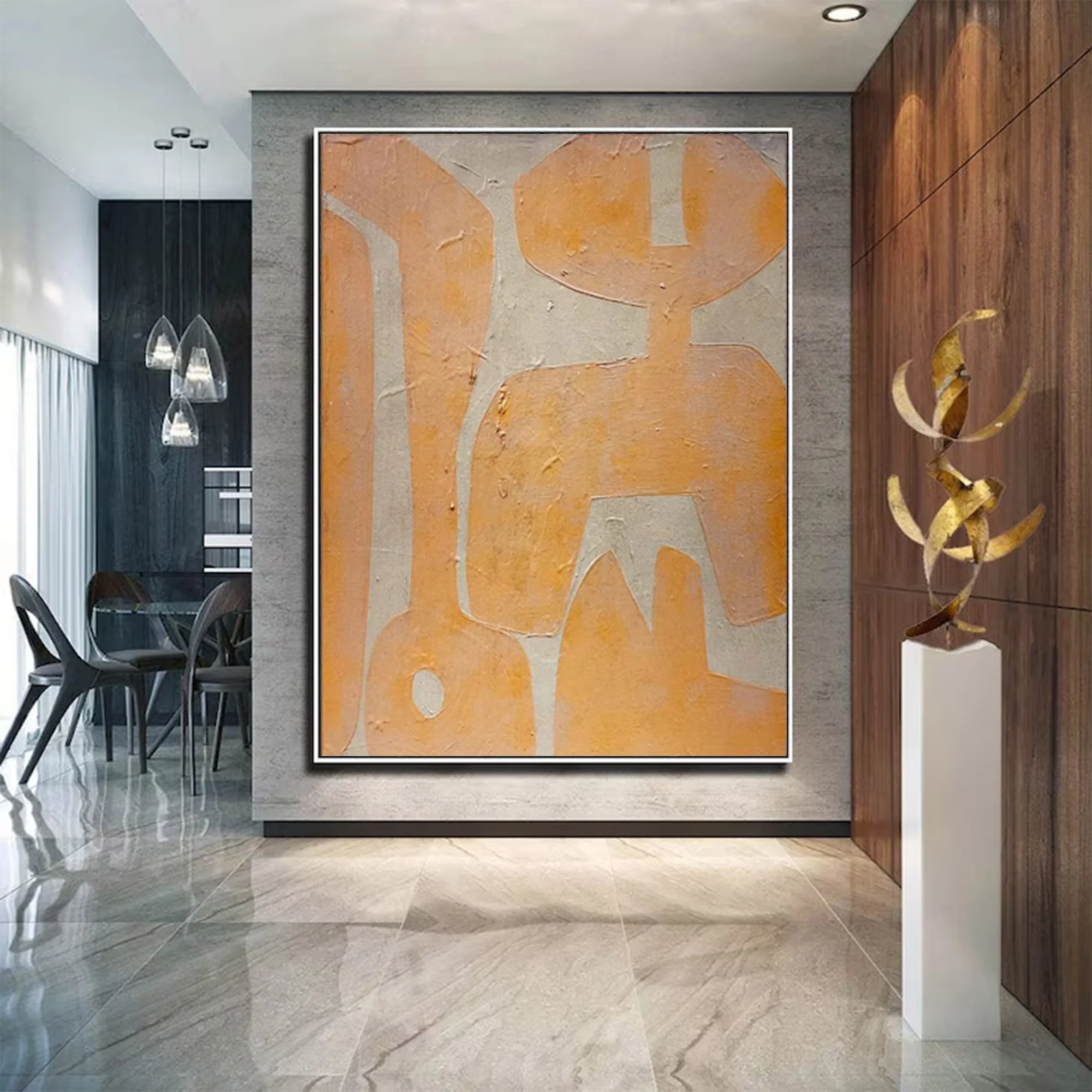 Oversized Bold Abstract Textured Painting | MuroArt #WG 100