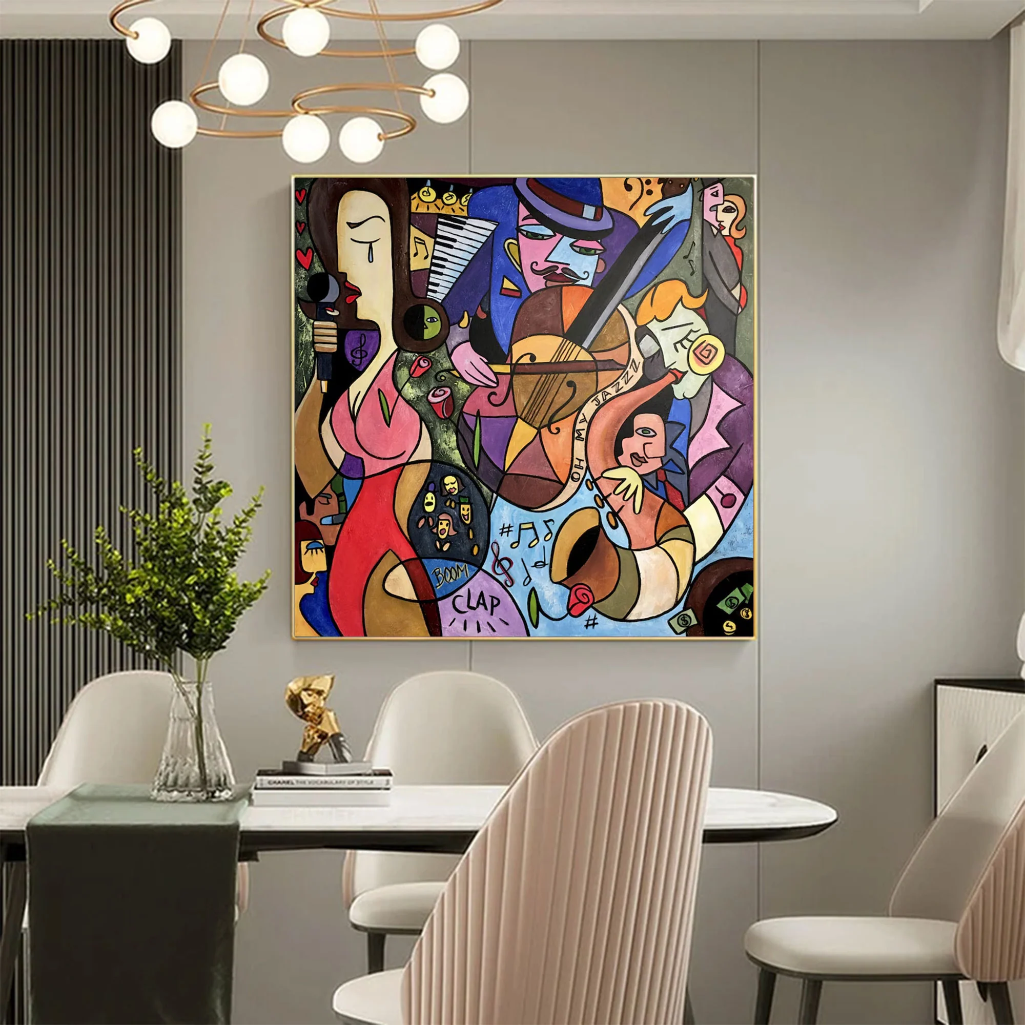 Large Contemporary Jazz Figurative Art | MuroArt #WGA 025