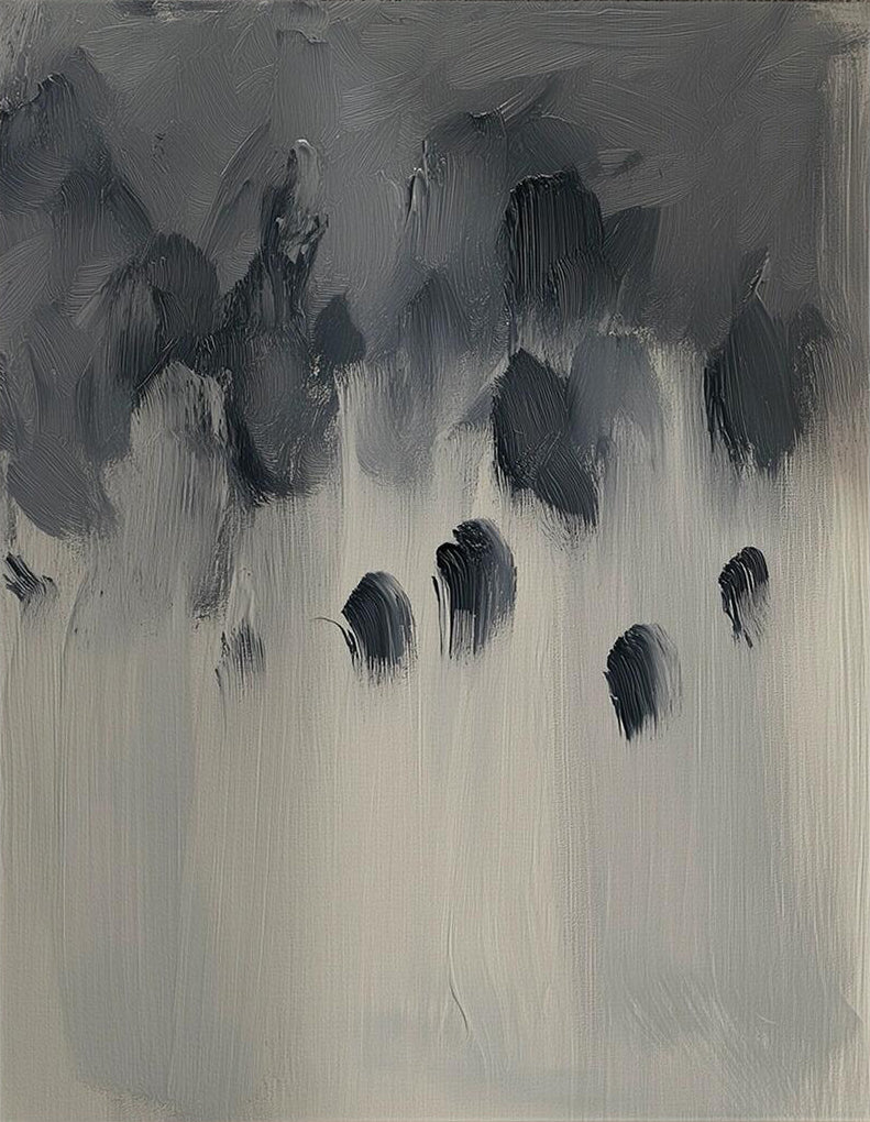 Contemporary Large Moody Abstract Art | MuroArt #WG 116