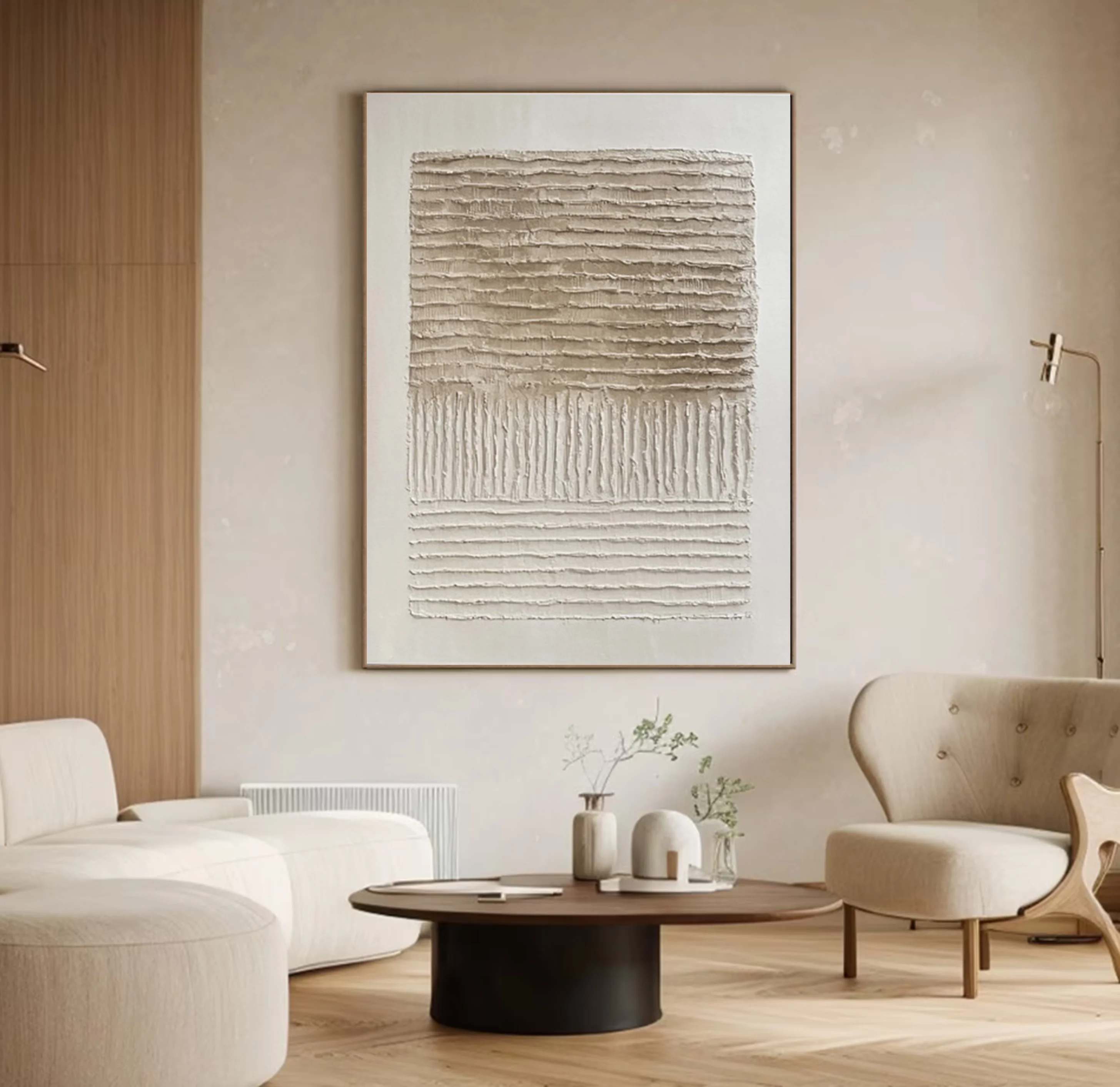 Wabi Sabi Art with Horizontal Layers and Vertical Inherent #BGA 281