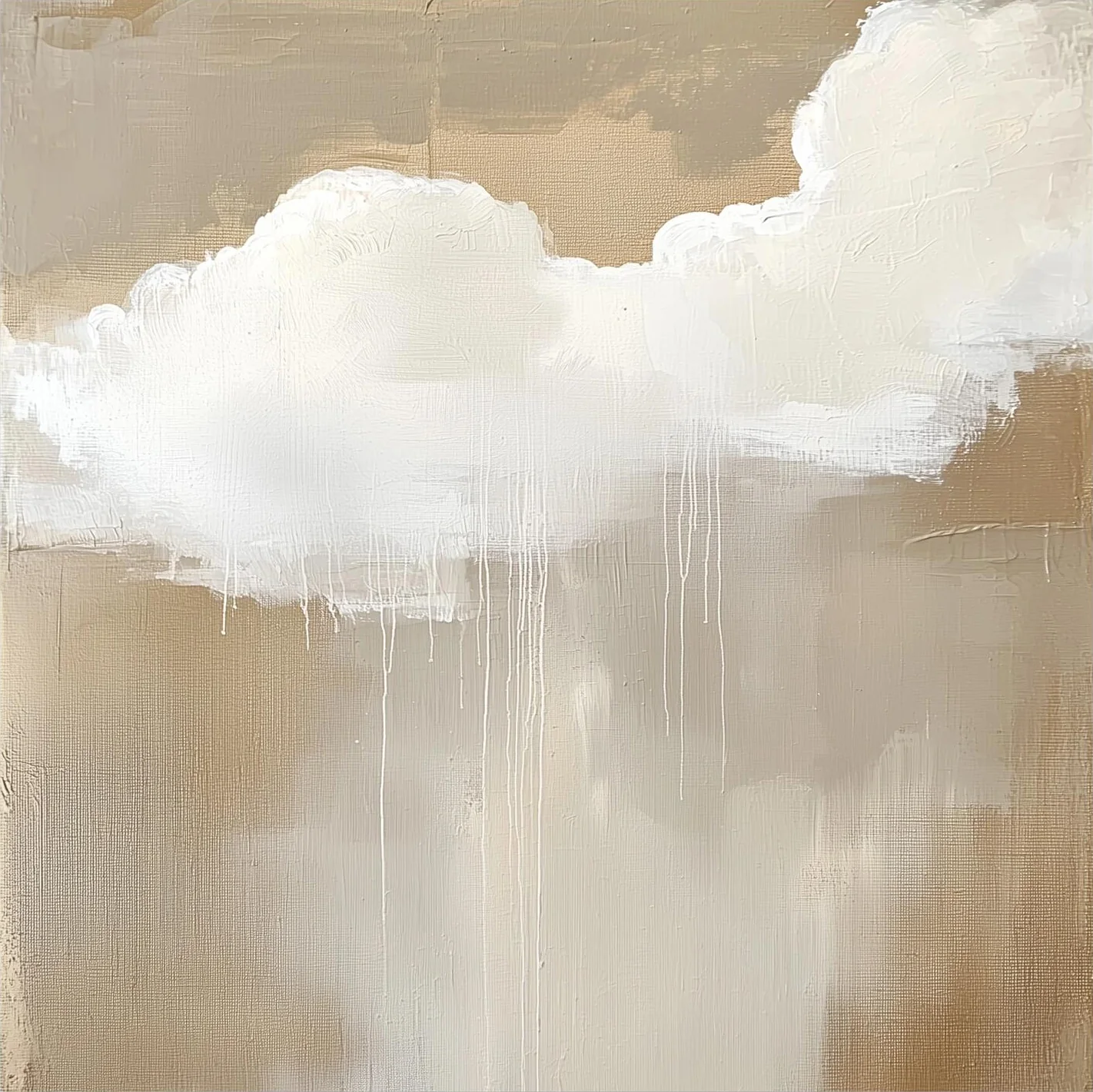 Large Abstract Cloud Minimalist Art | MuroArt #WG 119
