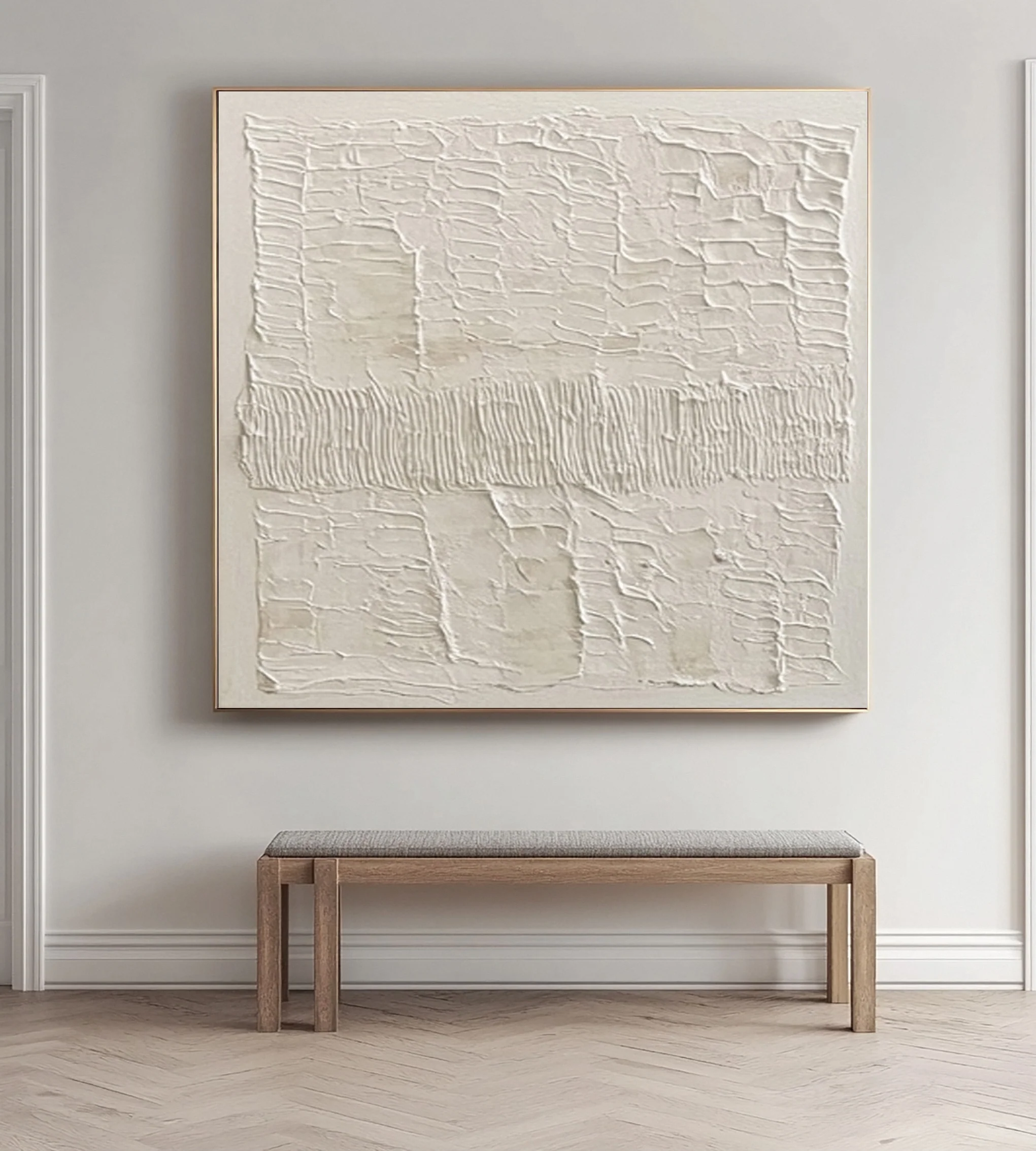 Abstract Composition with Natural Horizontal Textural Layers #BGA 320