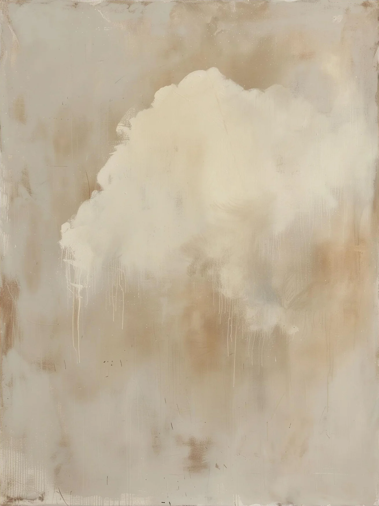 Abstract Large Impasto Neutral Art | MuroArt #WG 120