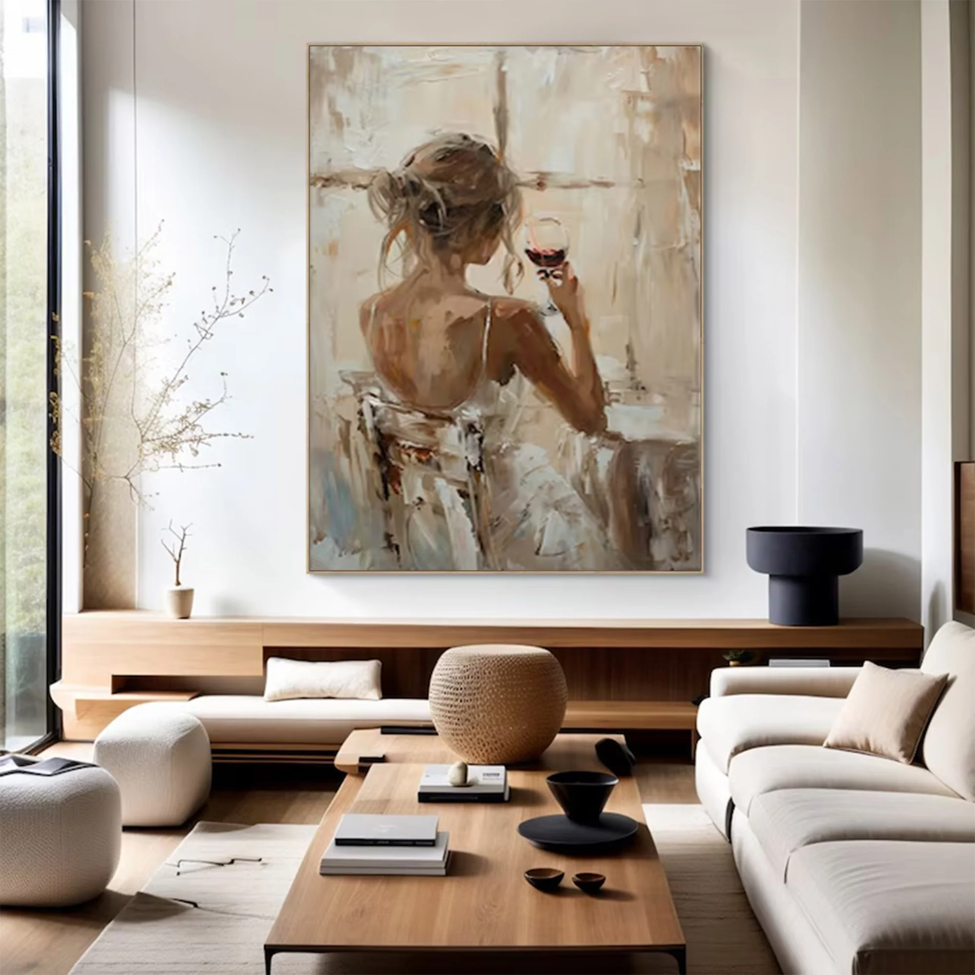 Large Contemporary Woman Figure Art | MuroArt #WGA 005