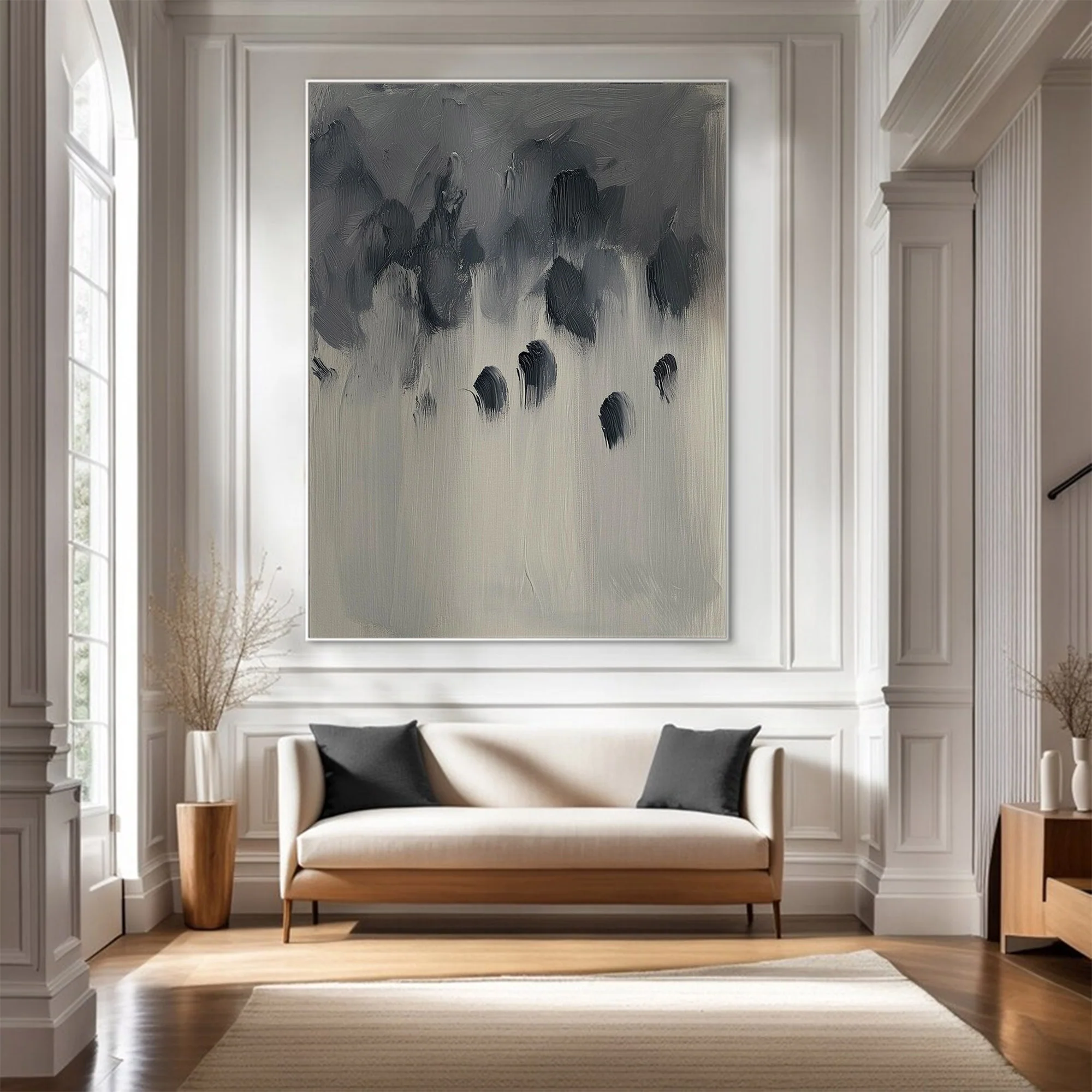 Contemporary Large Moody Abstract Art | MuroArt #WG 116