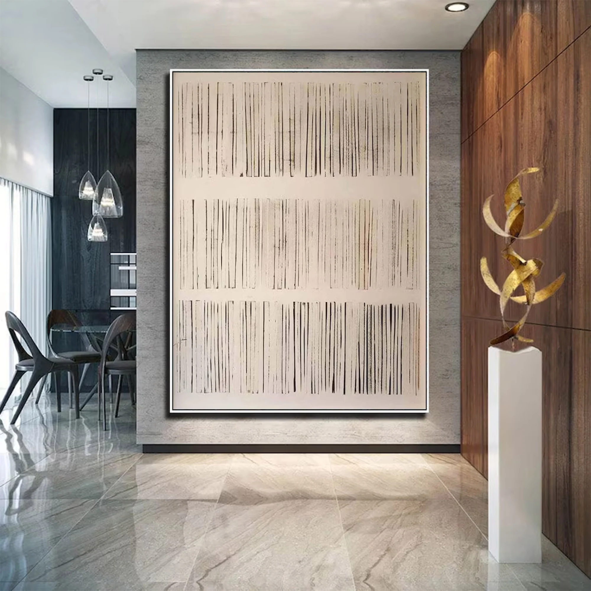 Large Abstract Line Art Graphic | MuroArt #WG 103