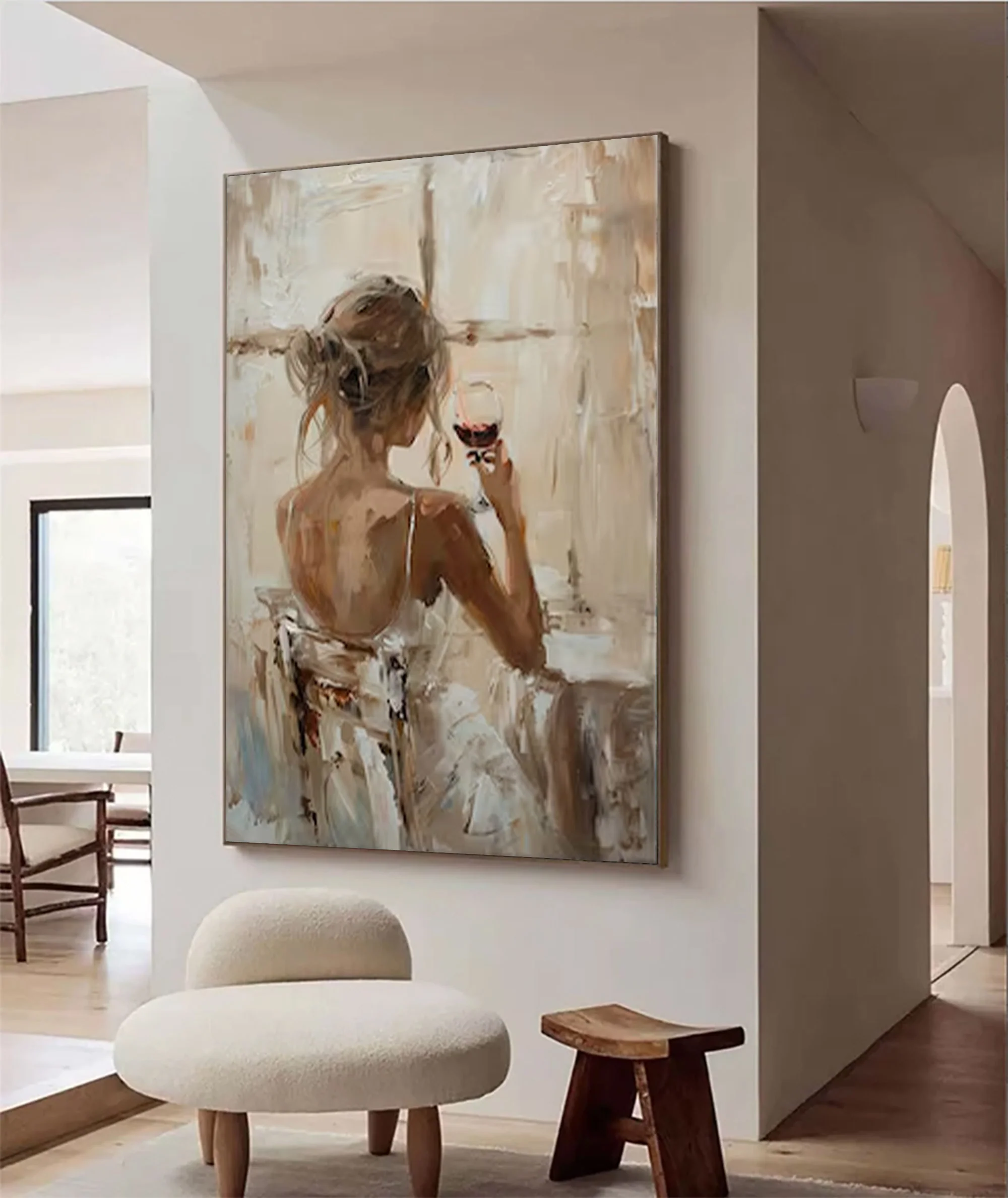 Large Contemporary Woman Figure Art | MuroArt #WGA 005