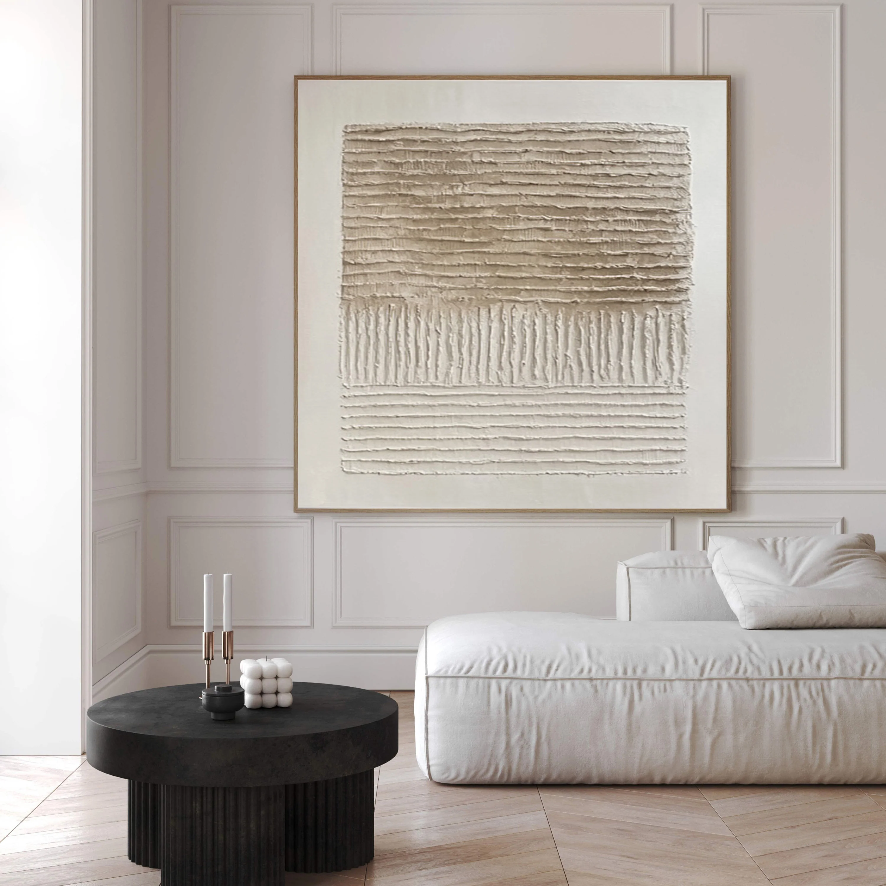 Textured Art with Horizontal and Vertical Rhythms for Decor #BGA 279