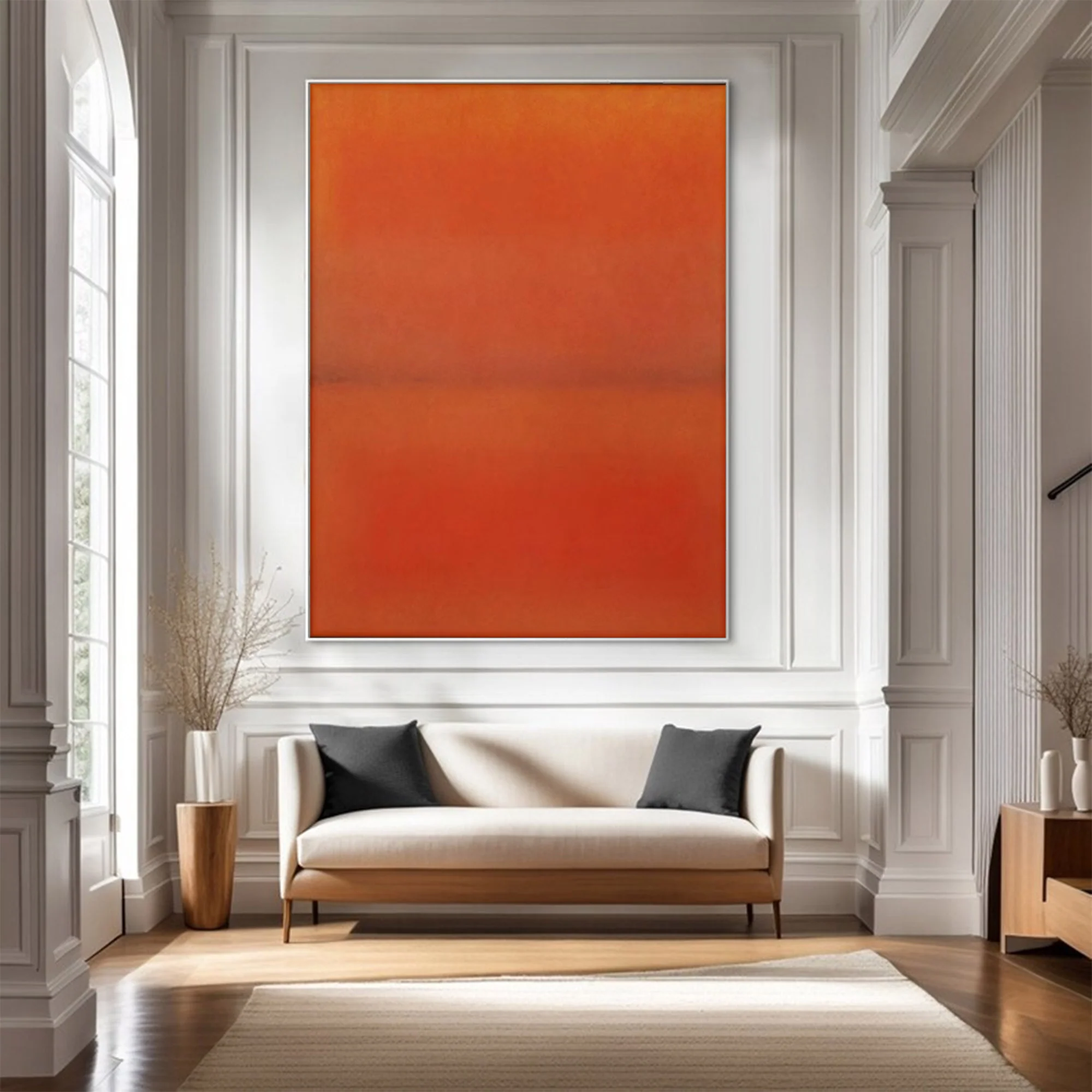 Abstract Orange Red Wall Art | MuroArt #WG 104