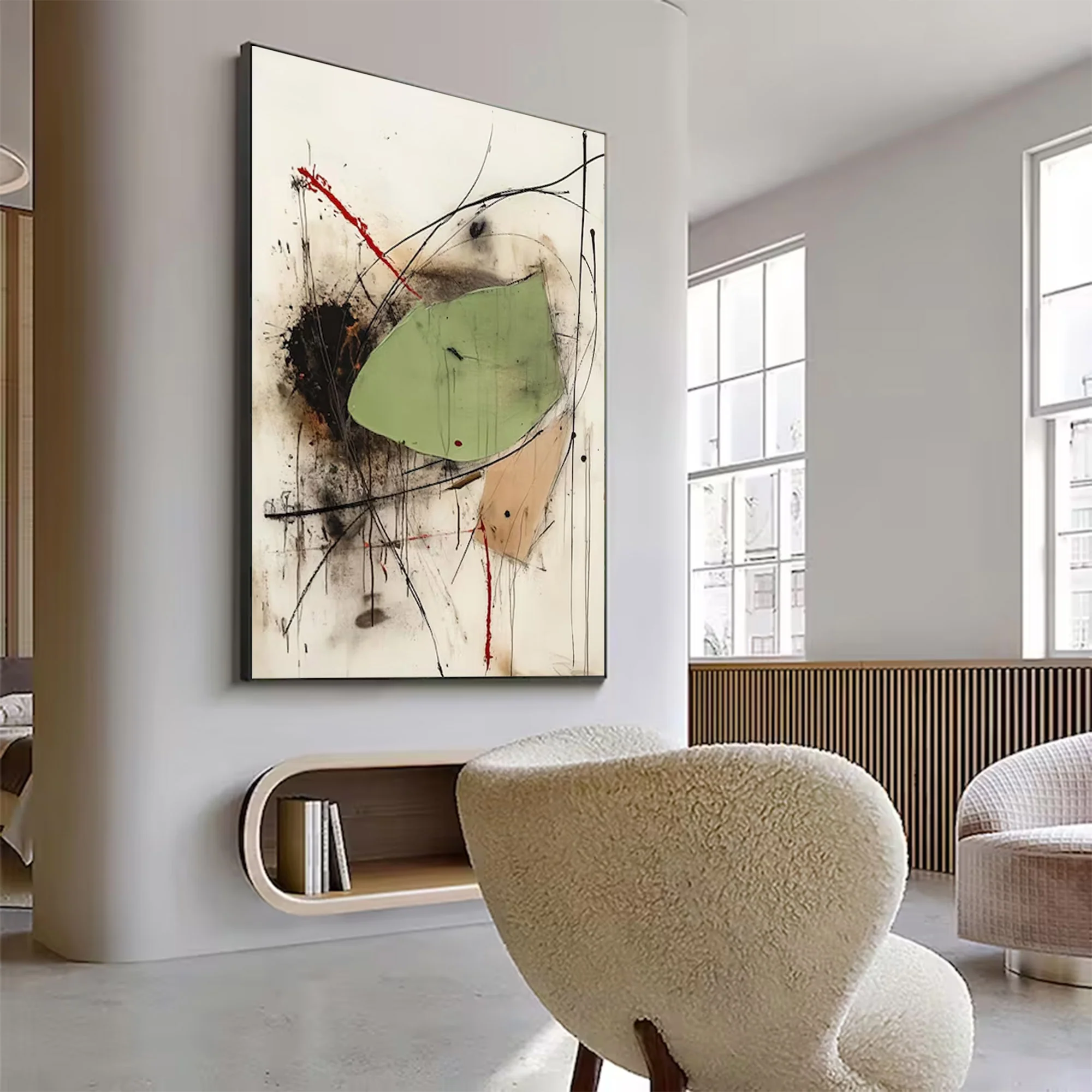 Abstract Large Modern Vibrant Art | MuroArt #WG 125