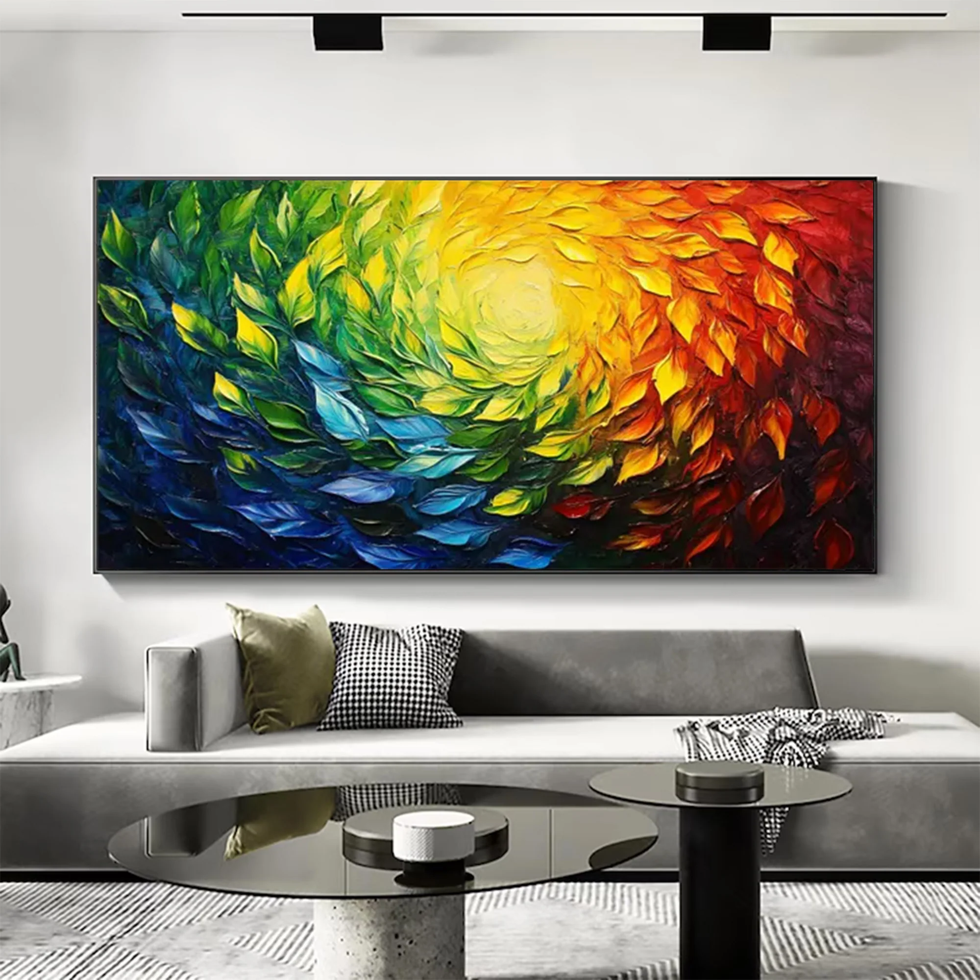 Large Abstract Dimensional Leaf Wall Art | MuroArt #WGA 041