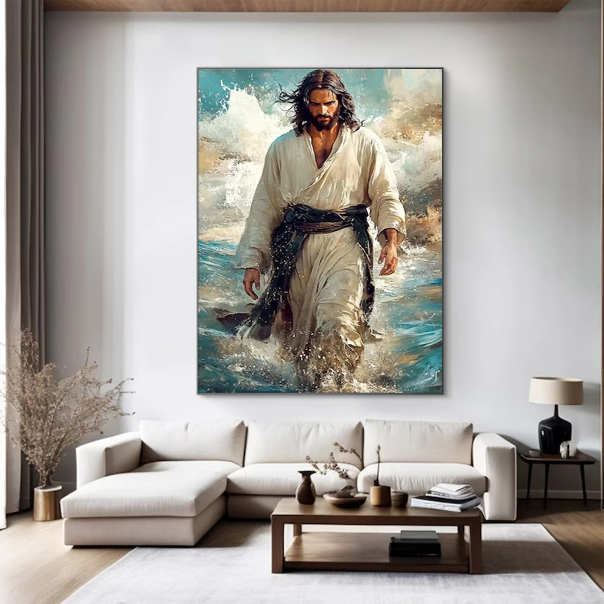 Contemporary Large Jesus Religious Art | MuroArt #WGA 004