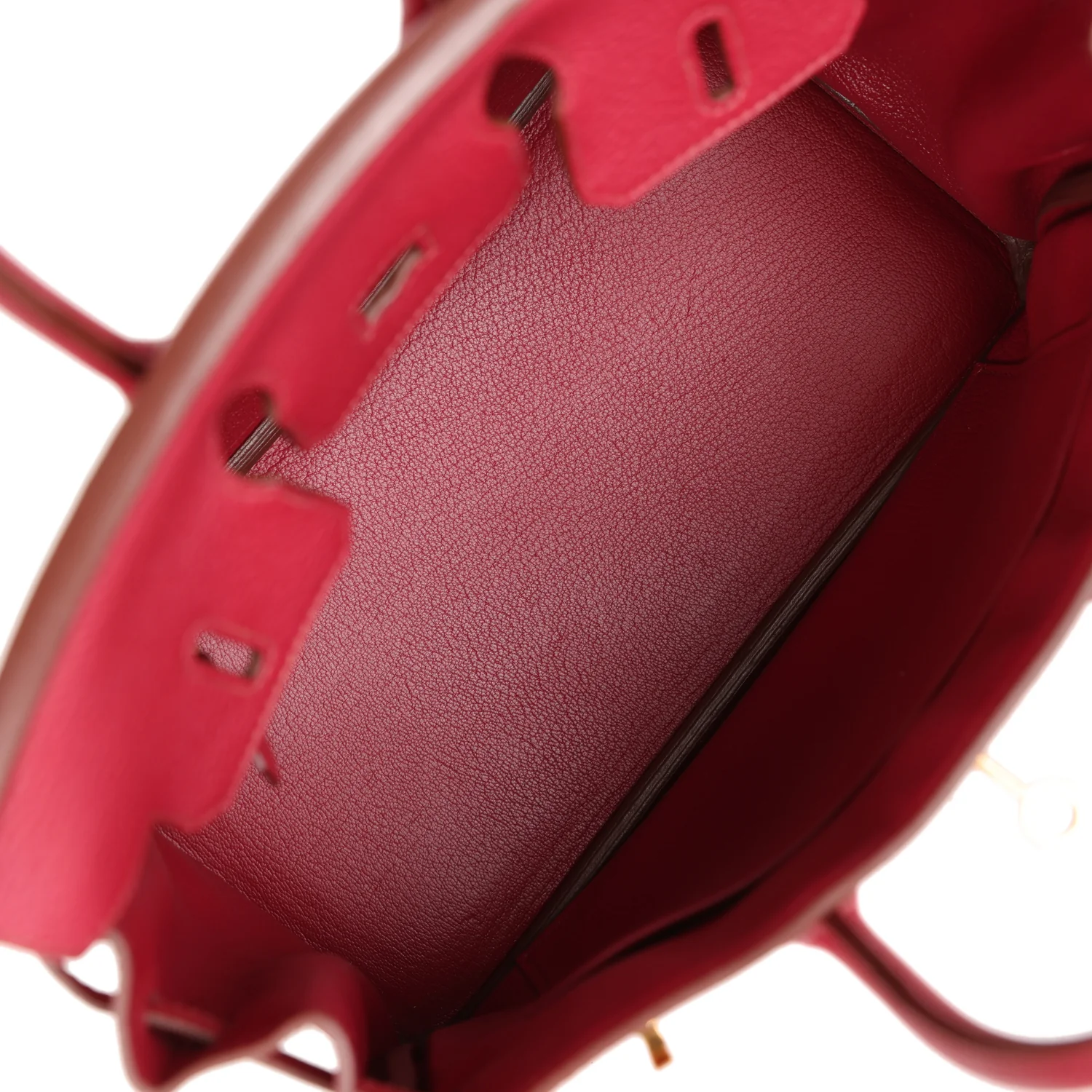 Replicate Hermes Birkin 25 Rubis Togo Gold Hardware(1:1 replica)