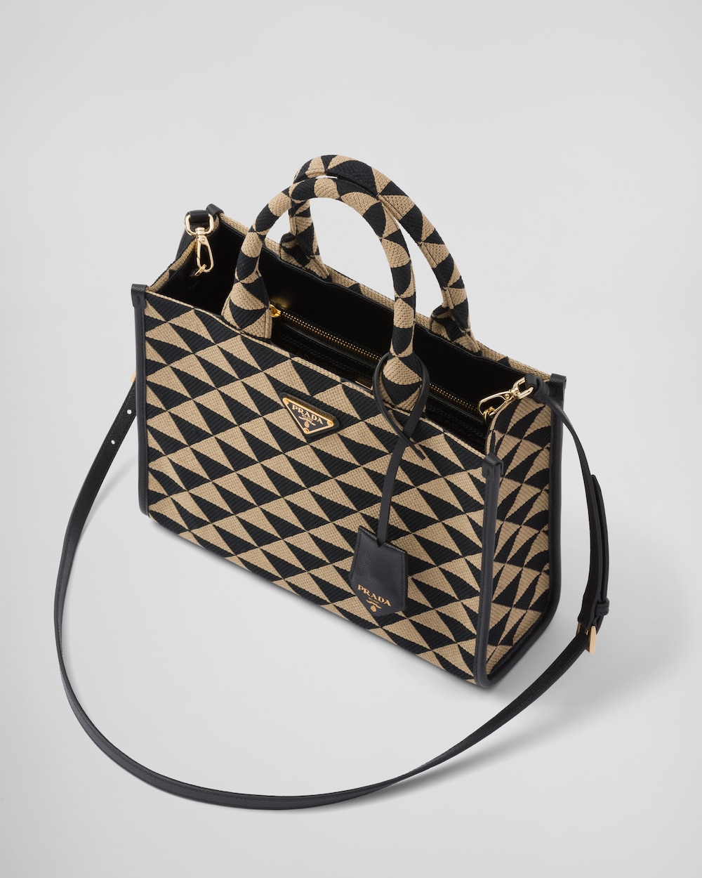 Replicate Small Prada Symbole Embroidered Fabric Handbag(1:1 replica)