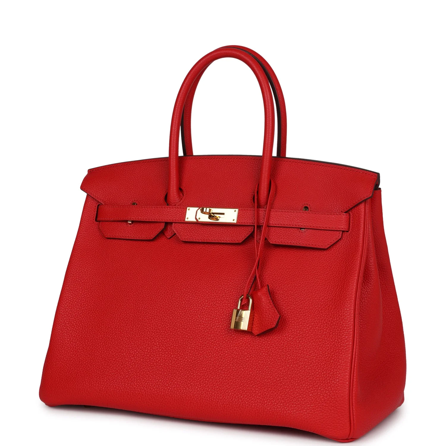 Replicate Hermes Birkin 35 Rouge Tomate Togo Gold Hardware(1:1 replica)
