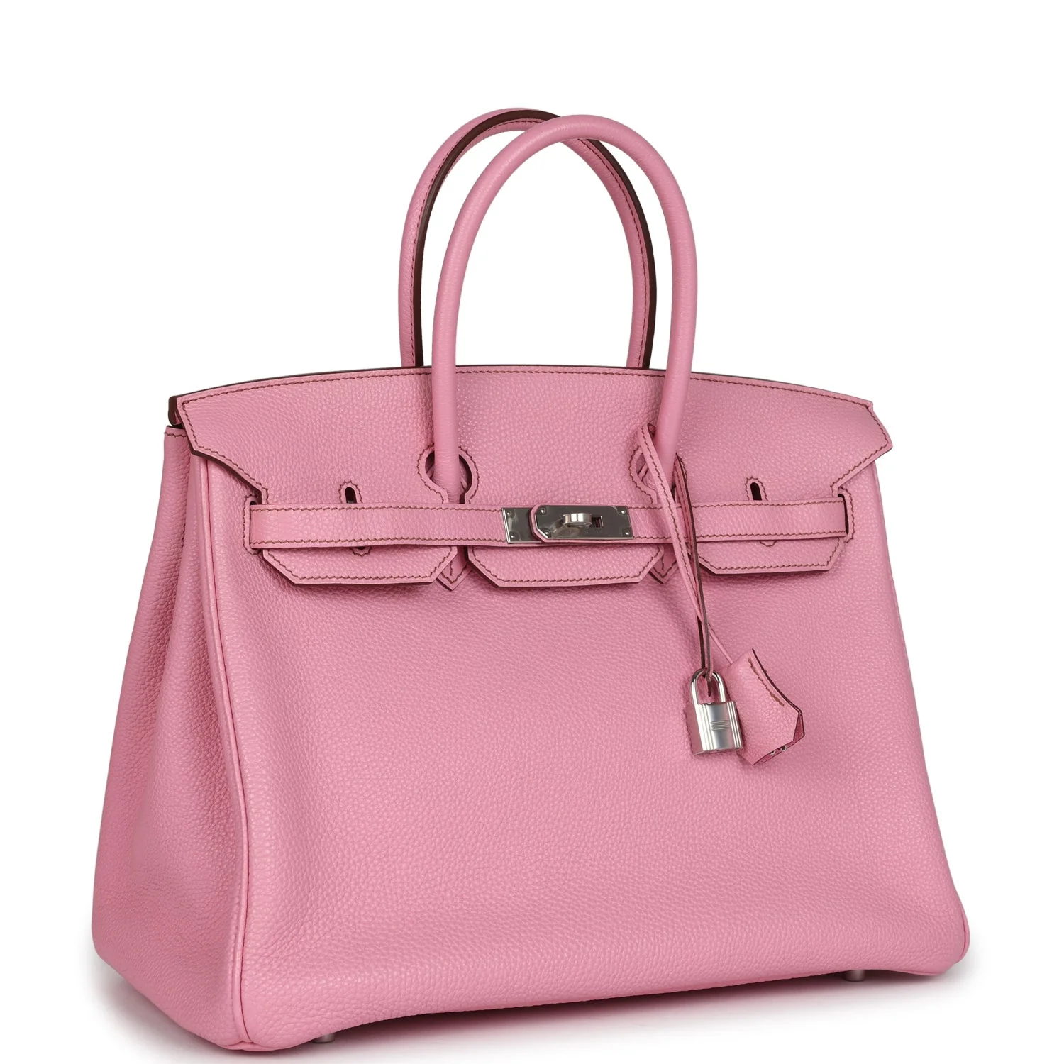 Replicate Hermes Birkin 35 Bubblegum Togo Palladium Hardware(1:1 replica)