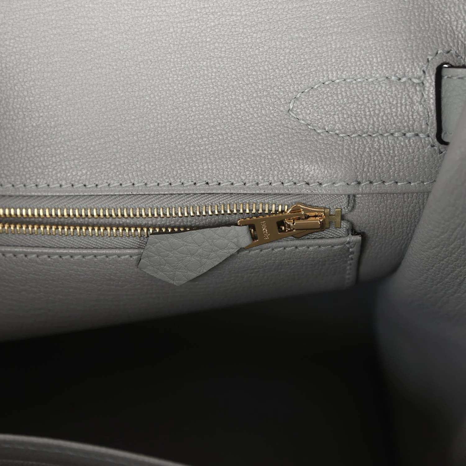 Replicate Hermes Birkin 30 Gris Mouette Togo Gold Hardware(1:1 replica)