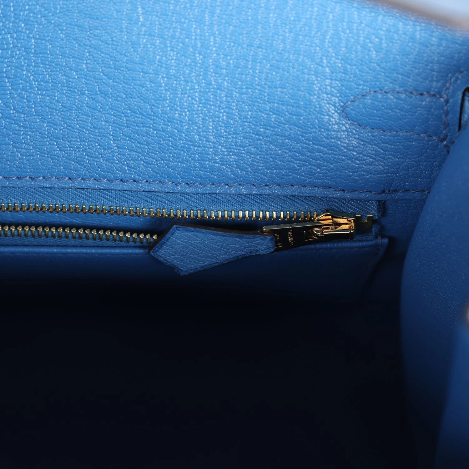 Replicate Hermes Birkin Sellier 25 Mykonos Ostrich Gold Hardware(1:1 replica)