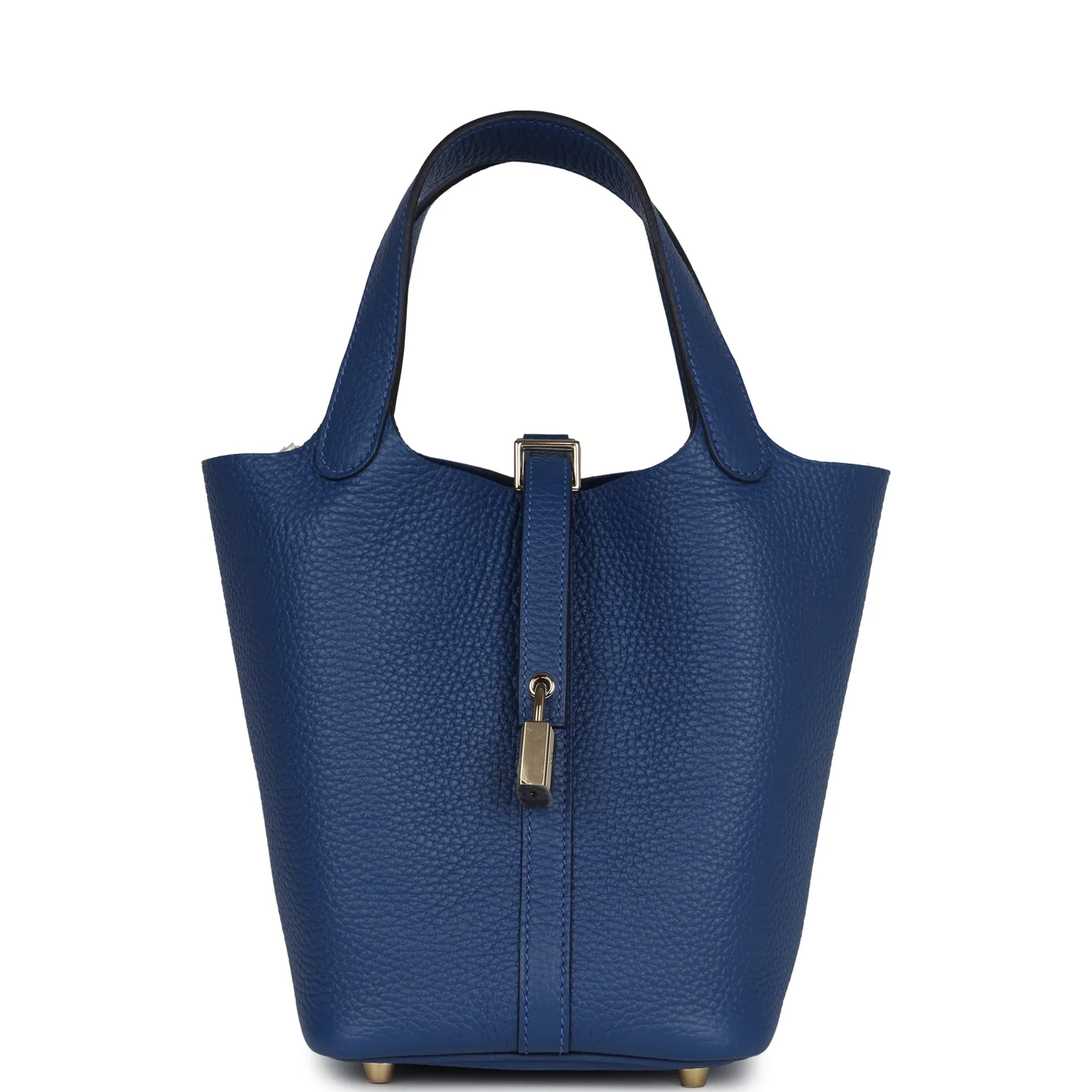 Replicate Hermes Picotin Lock 18 Bleu Tie Clemence Permabrass Hardware(1:1 replica)