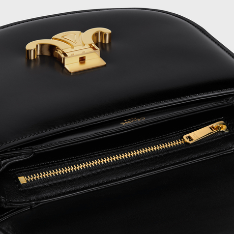 Replicate CHAIN BESACE CLEA IN SHINY CALFSKIN BLACK(1:1 replica)