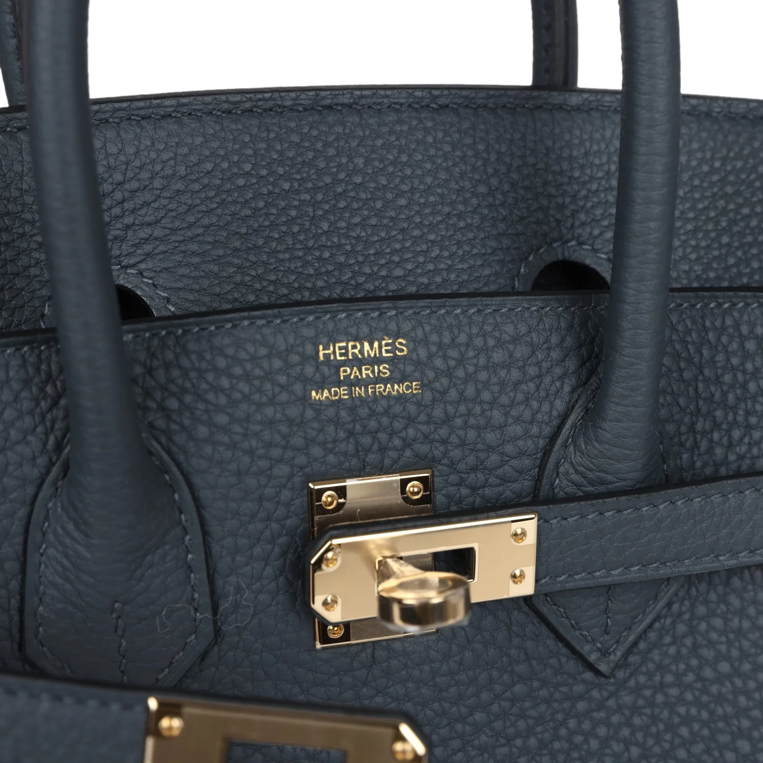 Replicate Hermes Birkin 25 Gris Misty Togo Permabrass Hardware(1:1 replica)