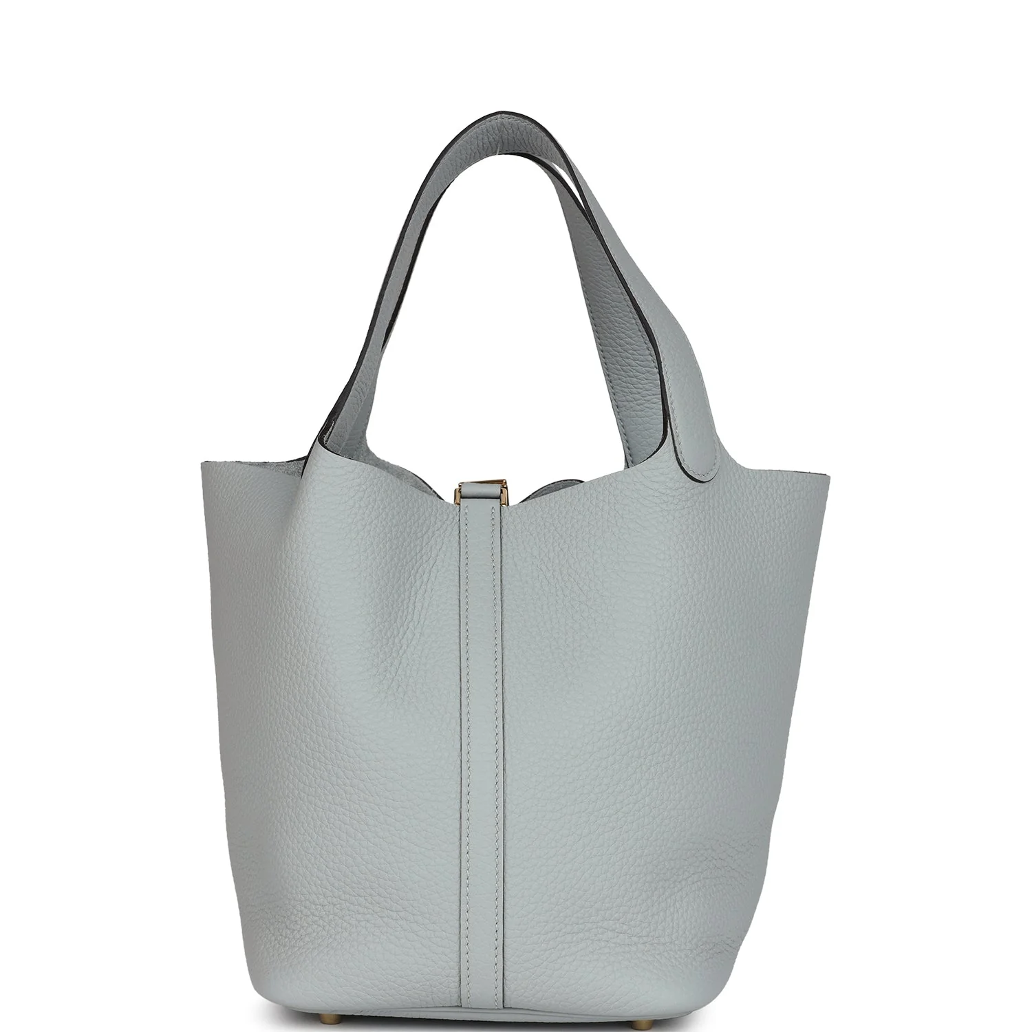 Replicate Hermes Picotin Lock 22 Bleu Glacier Clemence Gold Hardware(1:1 replica)