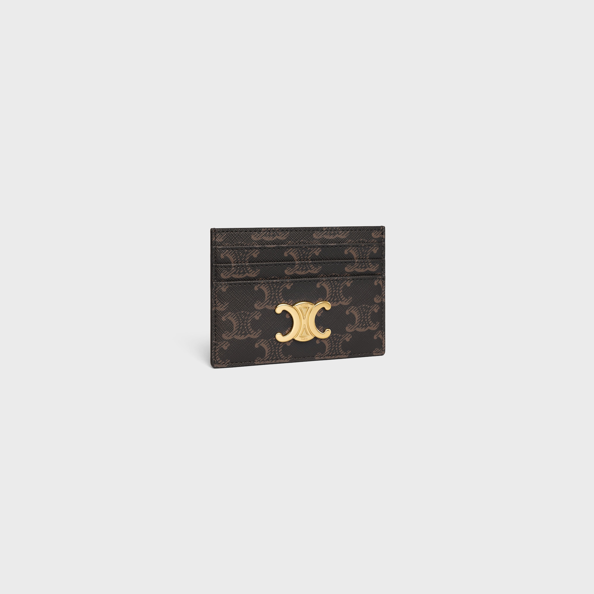 Replicate CARD HOLDER TRIOMPHE IN TRIOMPHE CANVAS TAN(1:1 replica)