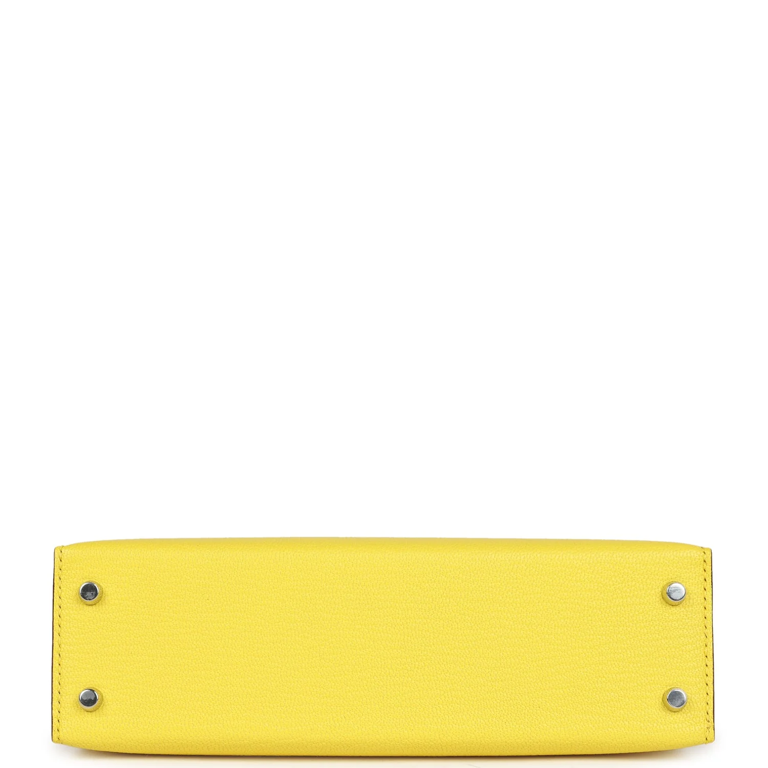 Replicate Hermes Kelly Sellier 20 Jaune Citron Chevre Palladium Hardware(1:1 replica)