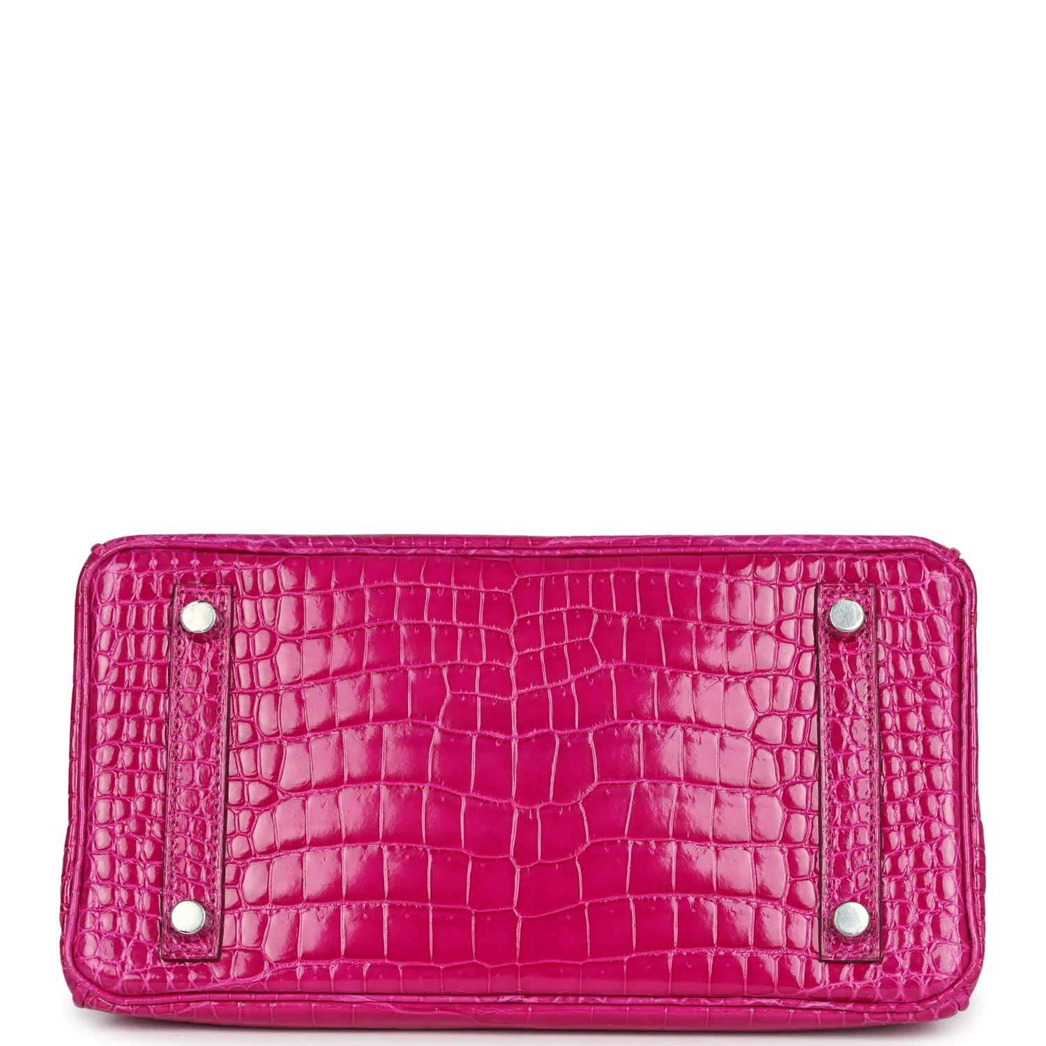 Replicate Hermes Birkin 25 Rose Sheherazade Shiny Porosus Crocodile Palladium Hardware(1:1 replica)