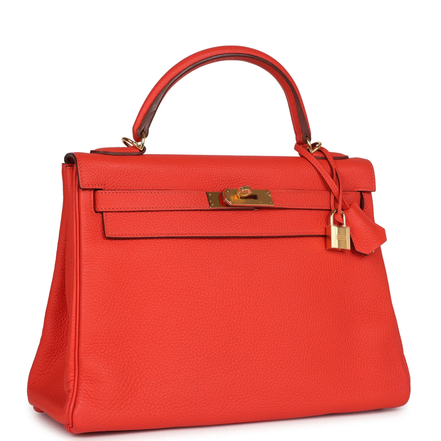 Replicate Hermes Kelly Retourne 32 Capucine Togo Gold Hardware(1:1 replica)