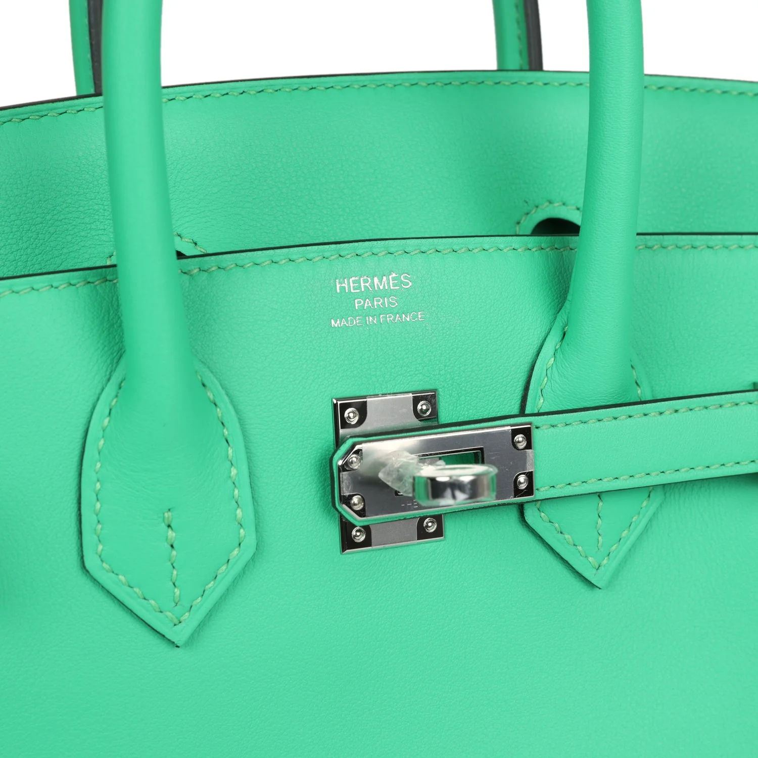 Replicate Hermes Birkin 25 Vert Comics Swift Palladium Hardware(1:1 replica)