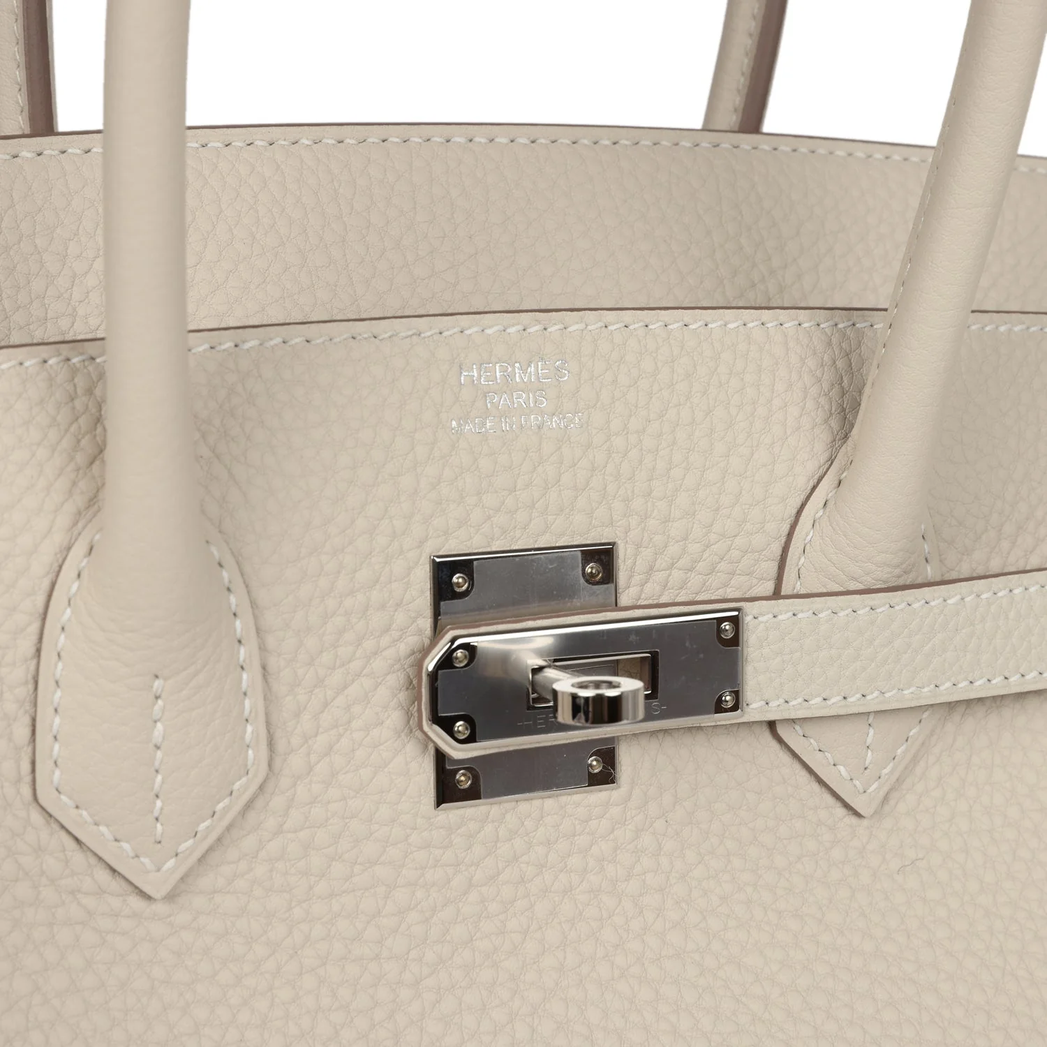 Replicate Hermes Birkin 35 Craie Togo Palladium Hardware(1:1 replica)