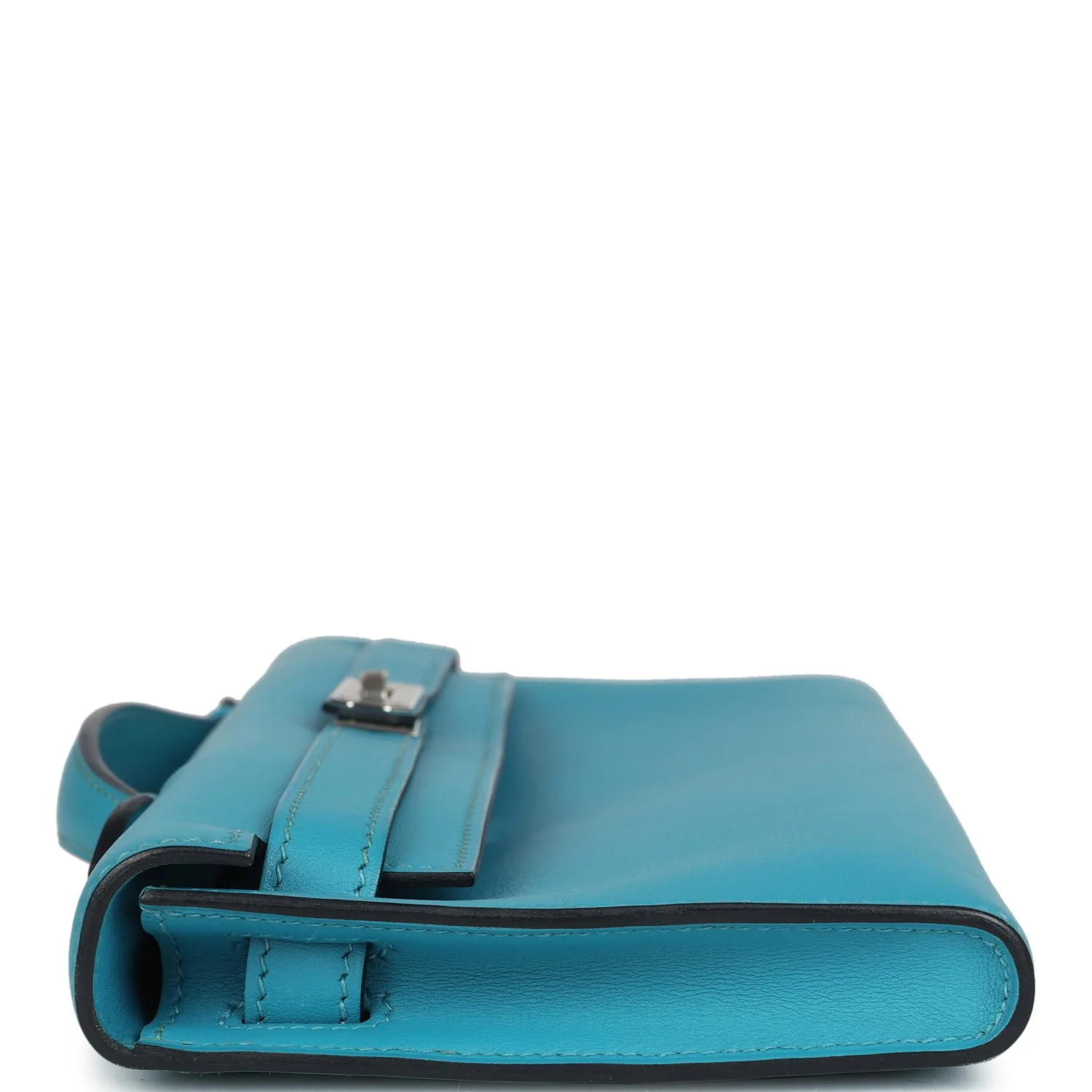 Replicate Hermes Kelly Cut Turquoise Swift Palladium Hardware(1:1 replica)