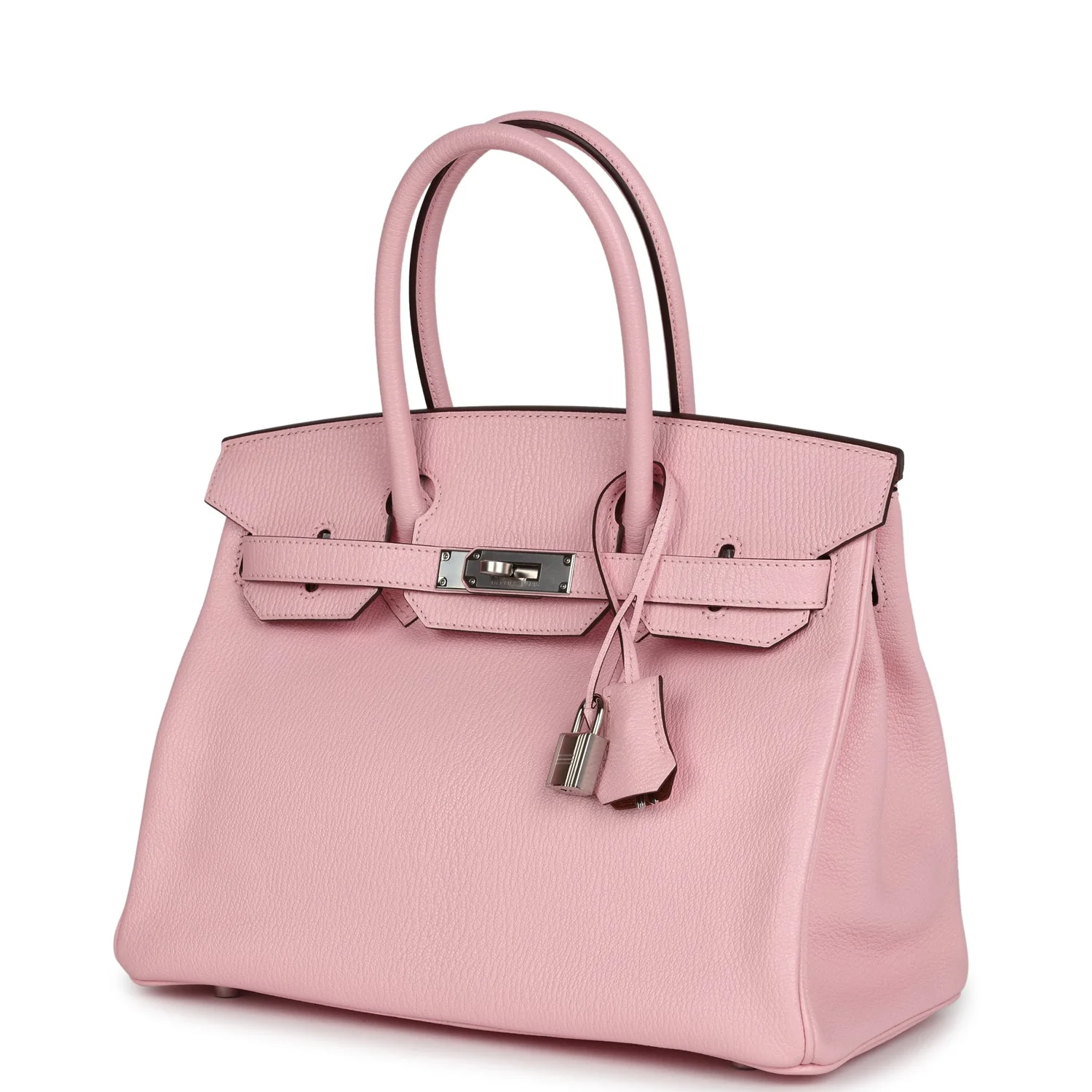 Replicate Hermes Special Order (HSS) Birkin 30 Rose Sakura Verso Chèvre Palladium Hardware(1:1 replica)