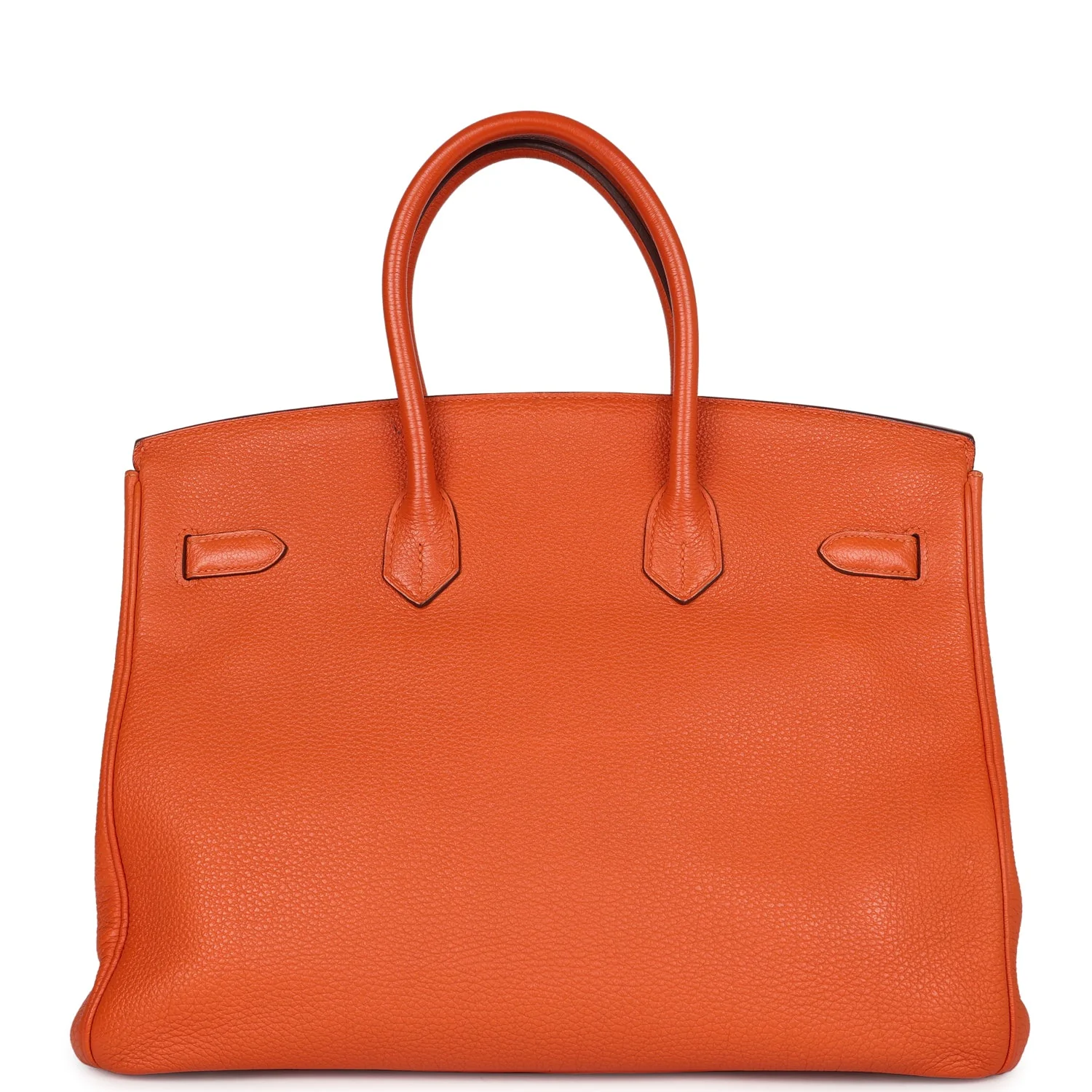 Replicate Hermes Birkin 35 Orange Togo Gold Hardware(1:1 replica)