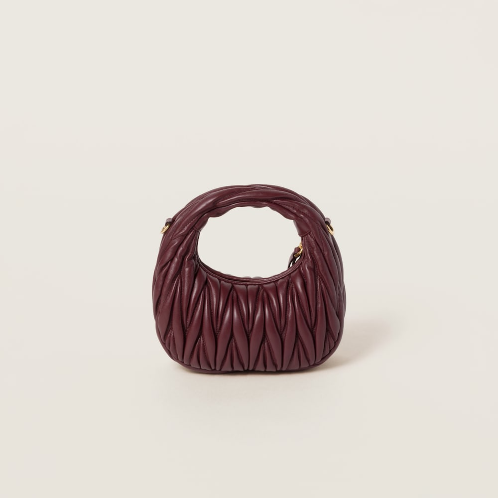 Replicate Wander matelassé nappa leather hobo mini-bag(1:1 replica)