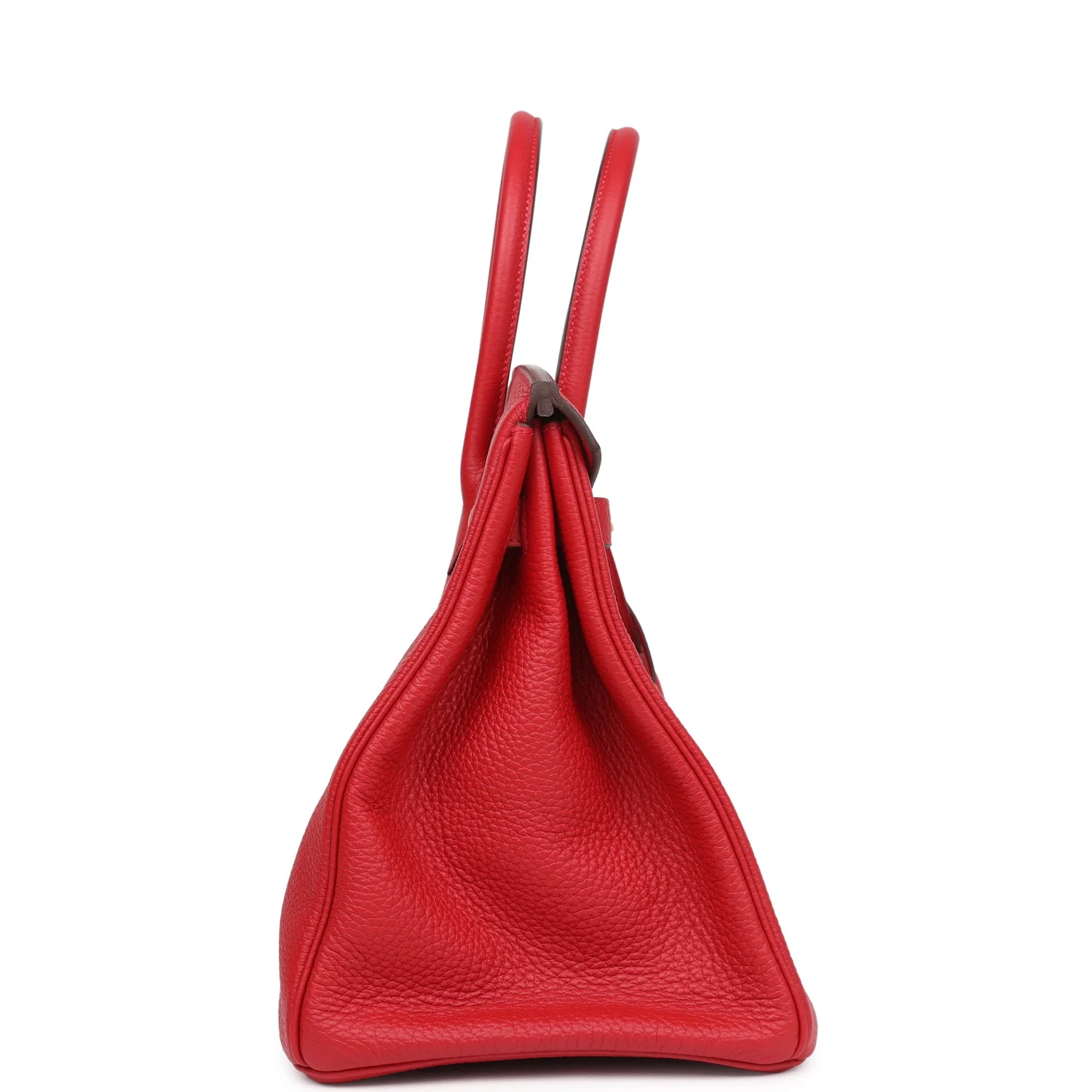 Replicate Hermes Birkin 35 Rouge Casaque Togo Gold Hardware(1:1 replica)