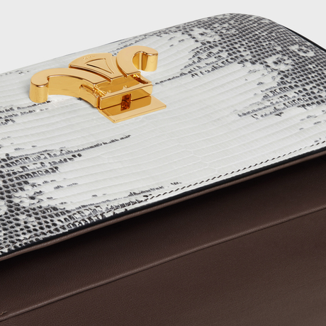 Replicate SHOULDER BAG CLAUDE IN LIZARD NATURAL(1:1 replica)